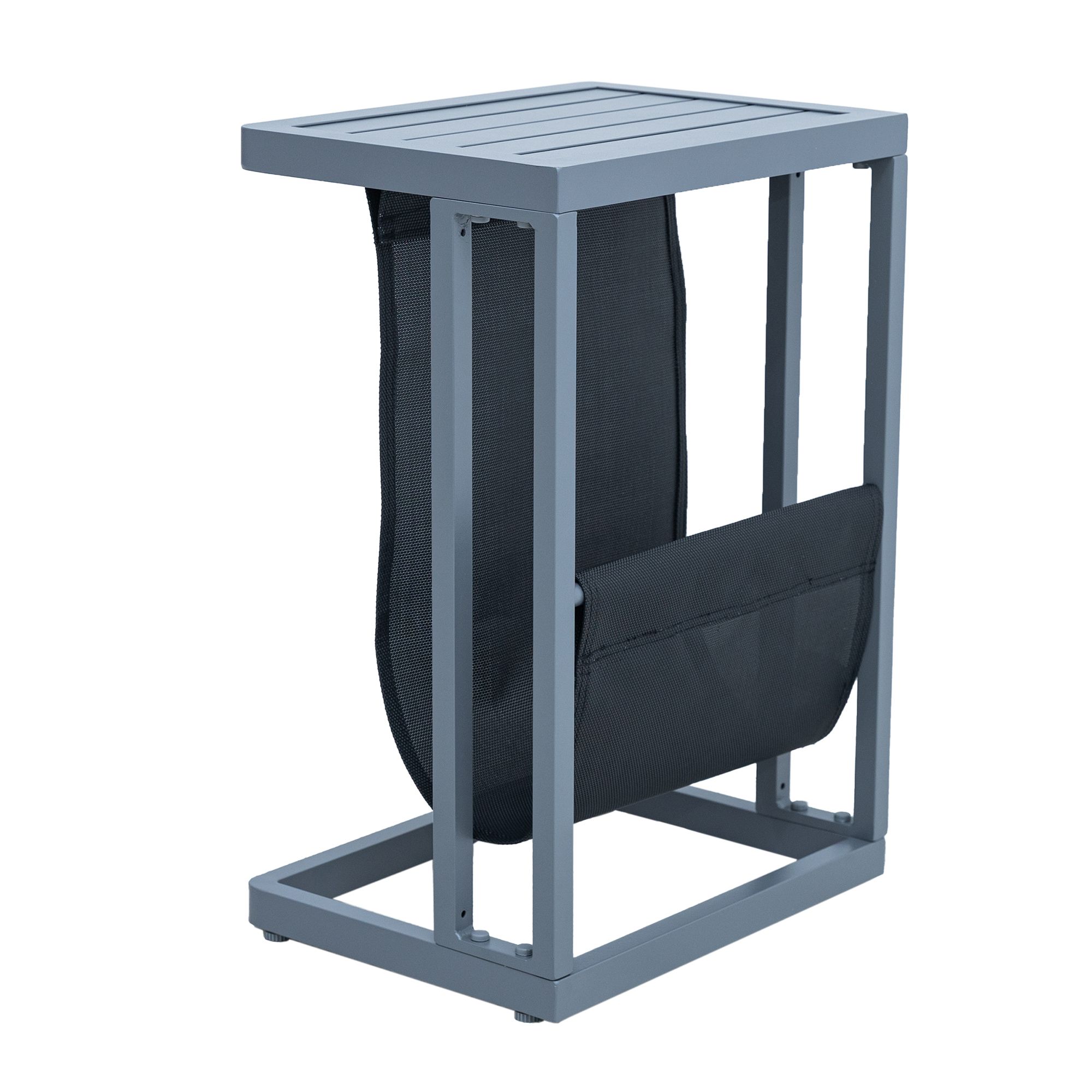 GREEN LOUNGE Beistelltisch inkl. Magazinhalter wetterfest ca. 30x40x59cm