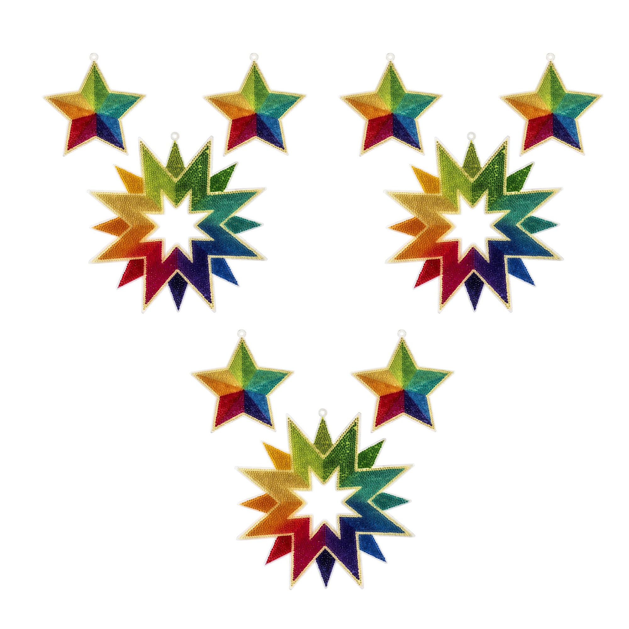 KARIN JITTENMEIER Diamond Painting-Set Sterne mit Farbverlauf 18tlg.