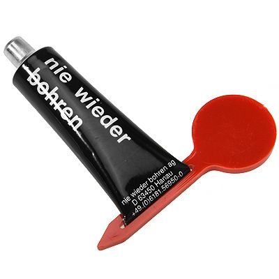 NIE WIEDER BOHREN Zusatz Set aus Edelstahl inkl.Halterung ...