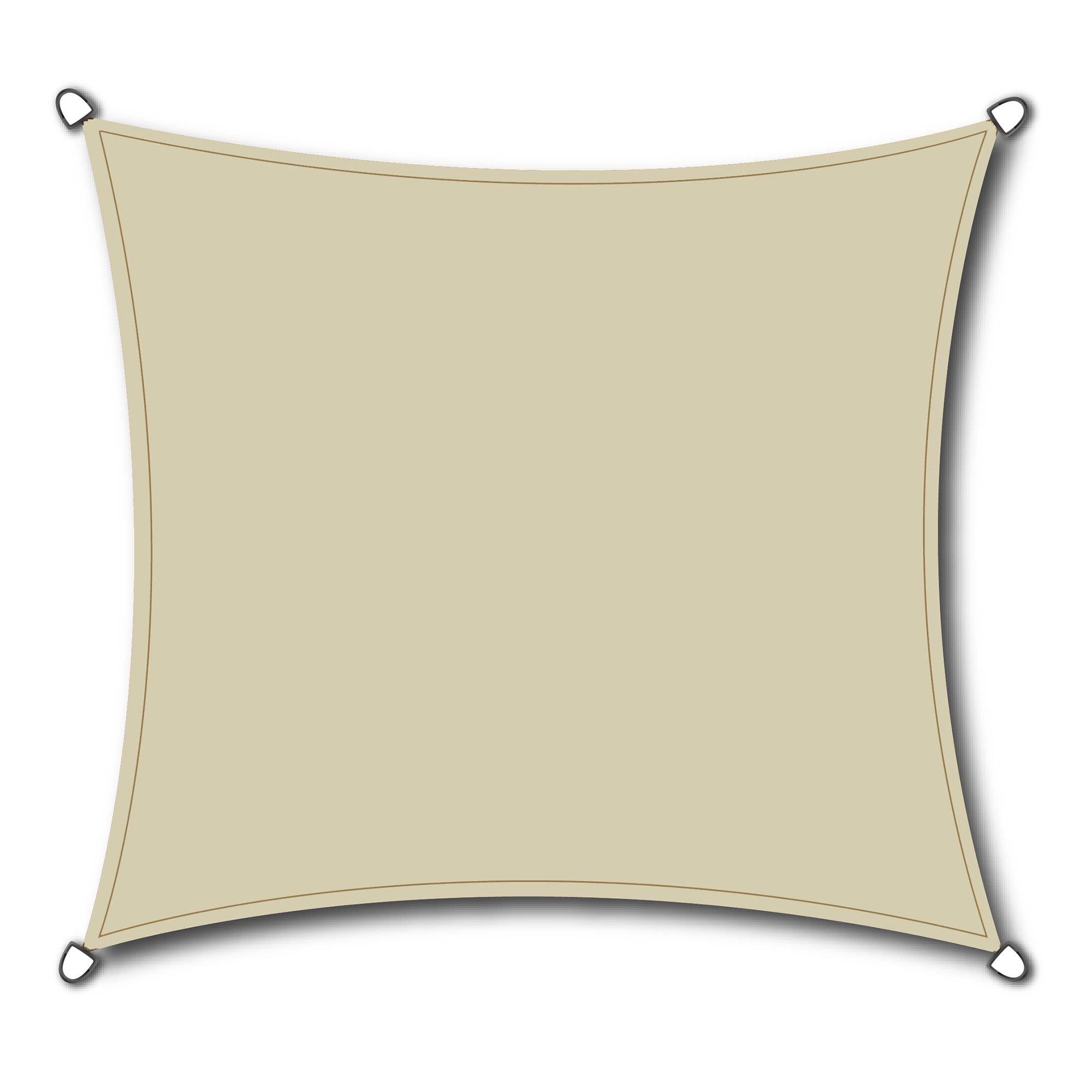 Sonnensegel Solino quadratisch inkl. Zubehör 3,6m