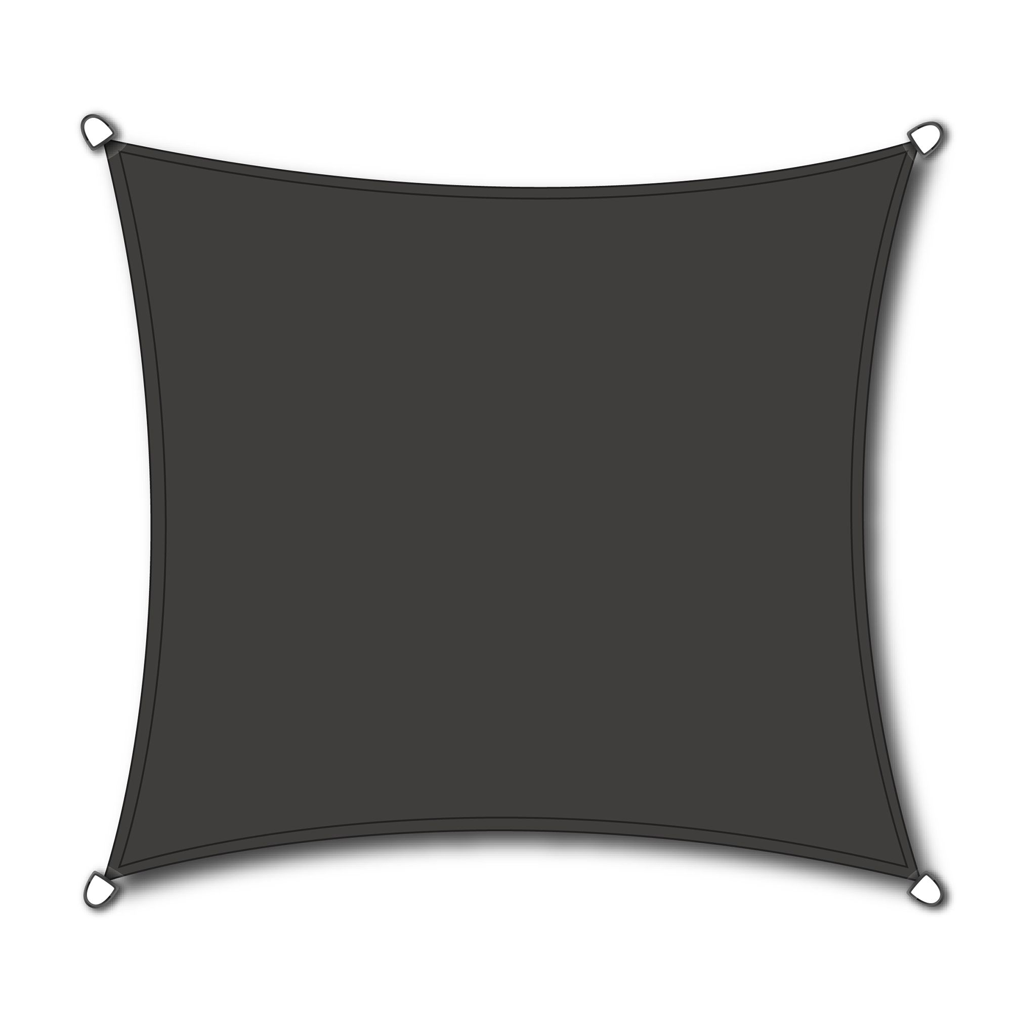 Sonnensegel Solino quadratisch inkl. Zubehör 3,6m