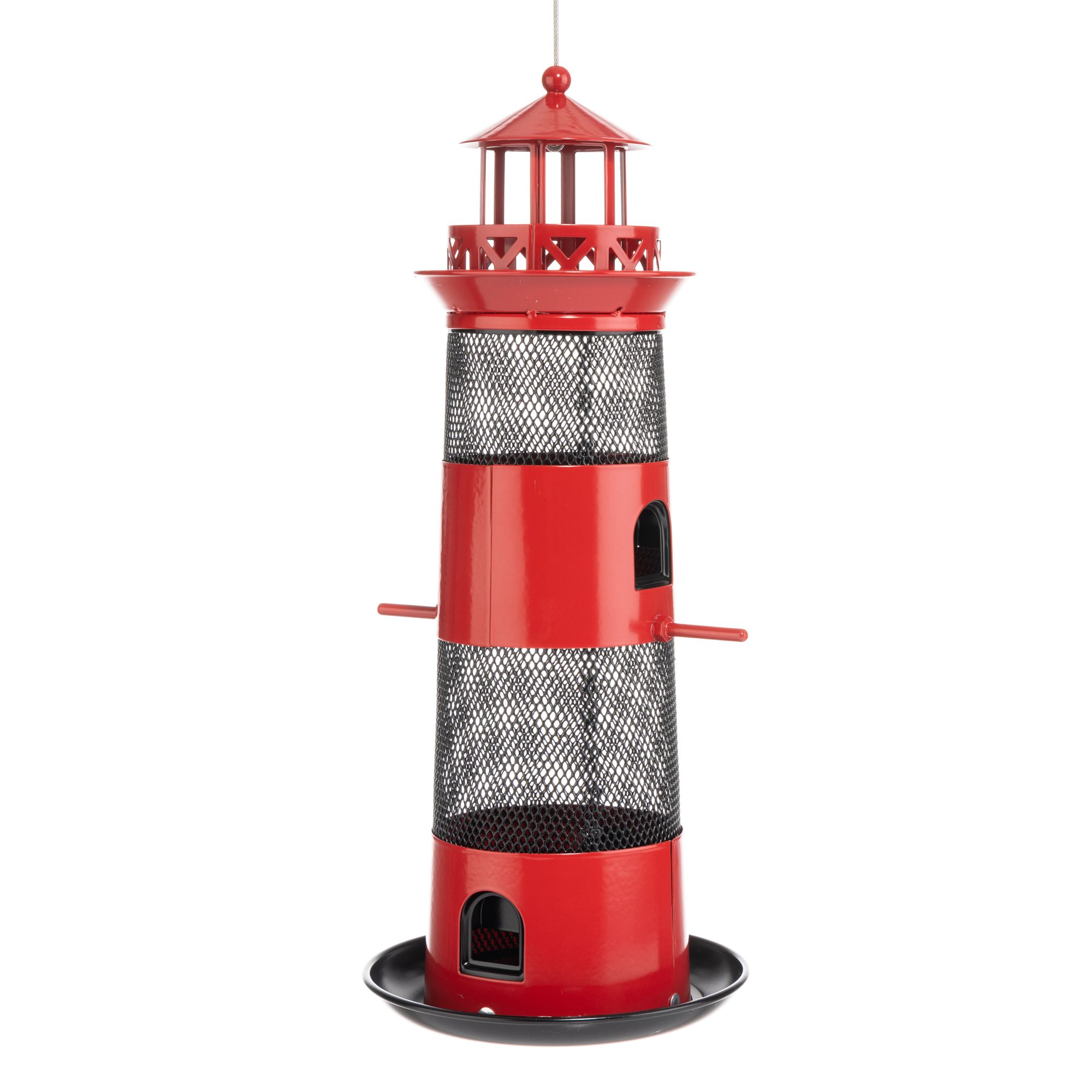 Vogelfutterstation Leuchtturm zum Aufhängen 4 Entnahmestellen Ø 15,5cm, H 38,5cm