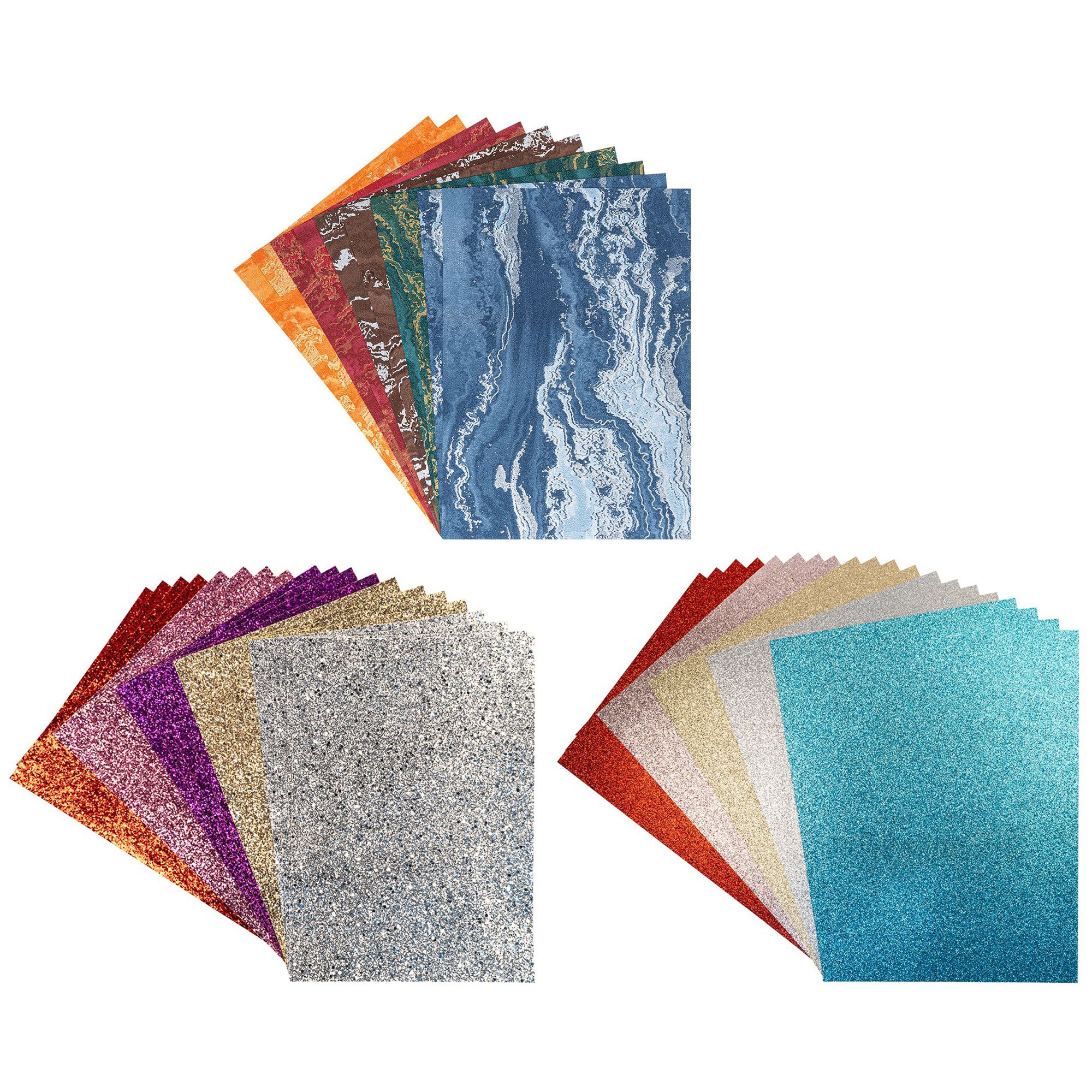 KARIN JITTENMEIER Kreativpapier-Set Effekt Karton & Design Papiere 70tlg.