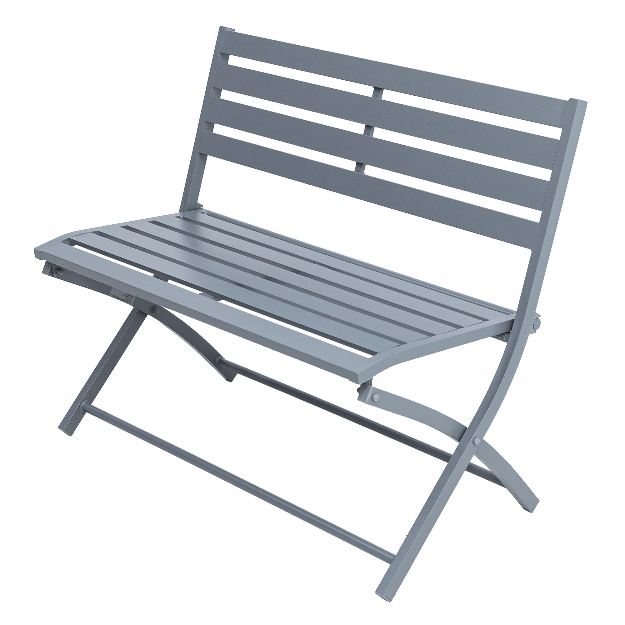 GREEN LOUNGE Gartenbank 2-Sitzer, klappbar Aluminium ca. 95x55x82cm