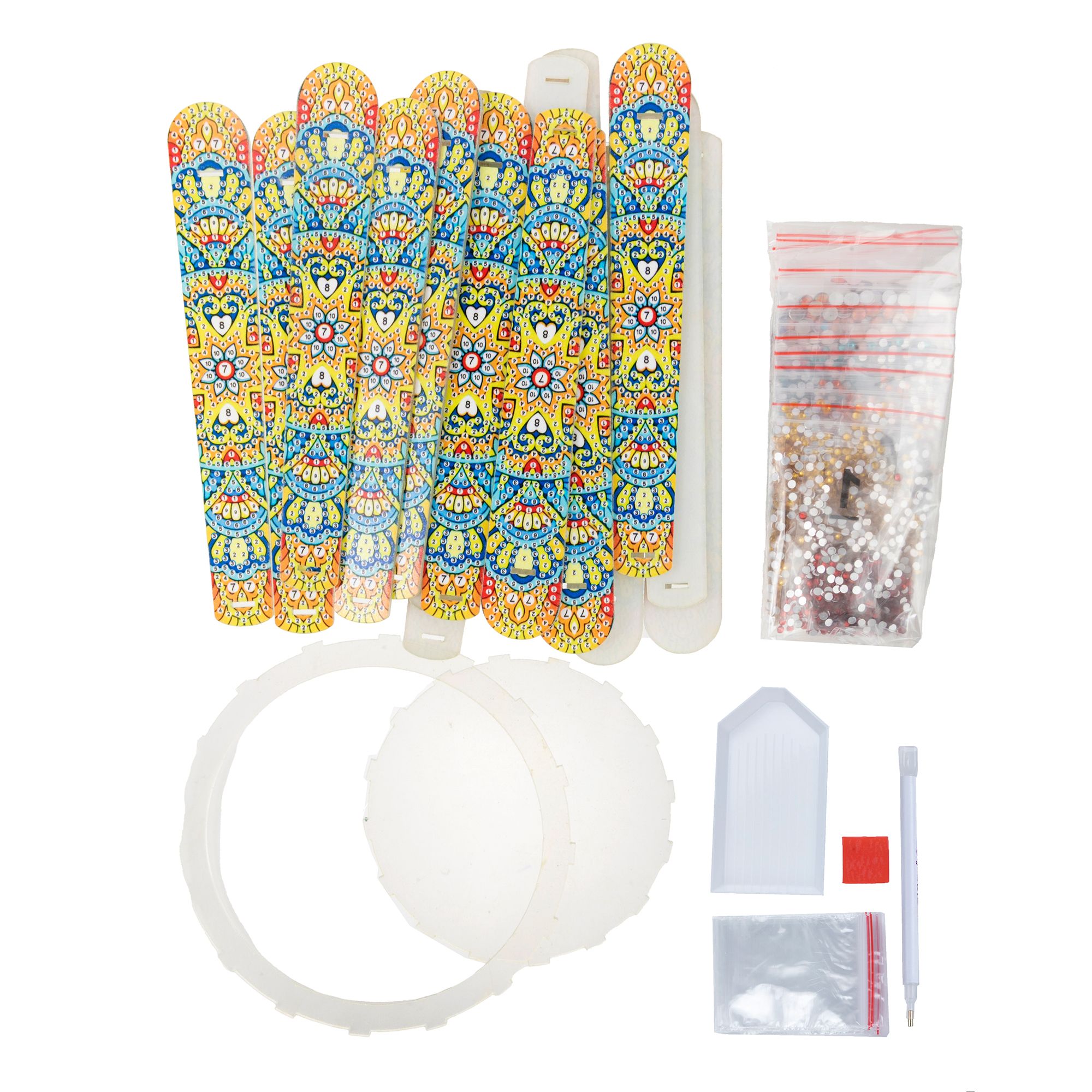 CRAFT BUDDY™ Diamond Painting-Set PVC Vase ca. 18x11cm 6tlg.
