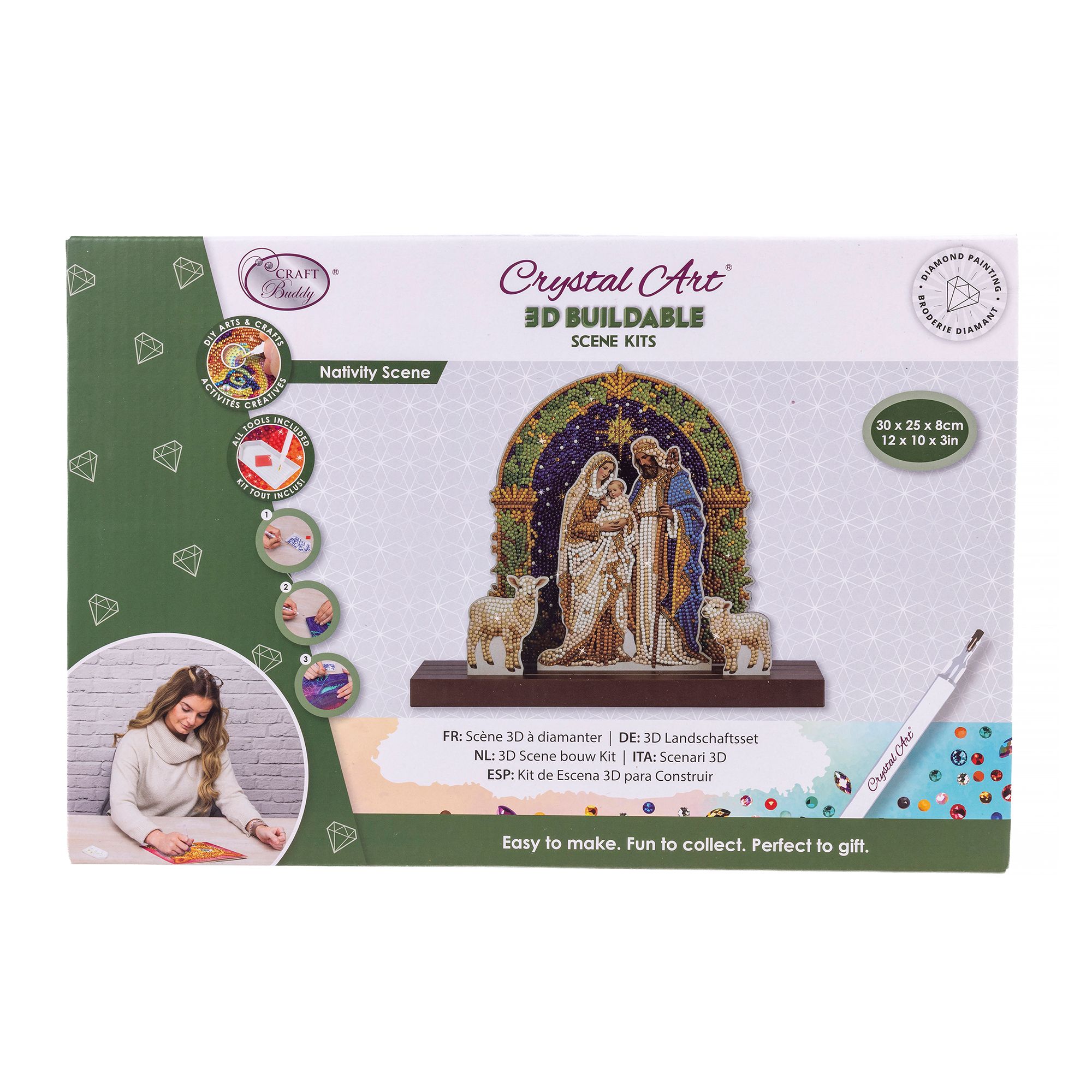 CRAFT BUDDY™ Diamond Painting Heilige Familie ca. 30x25x8cm 6tlg.