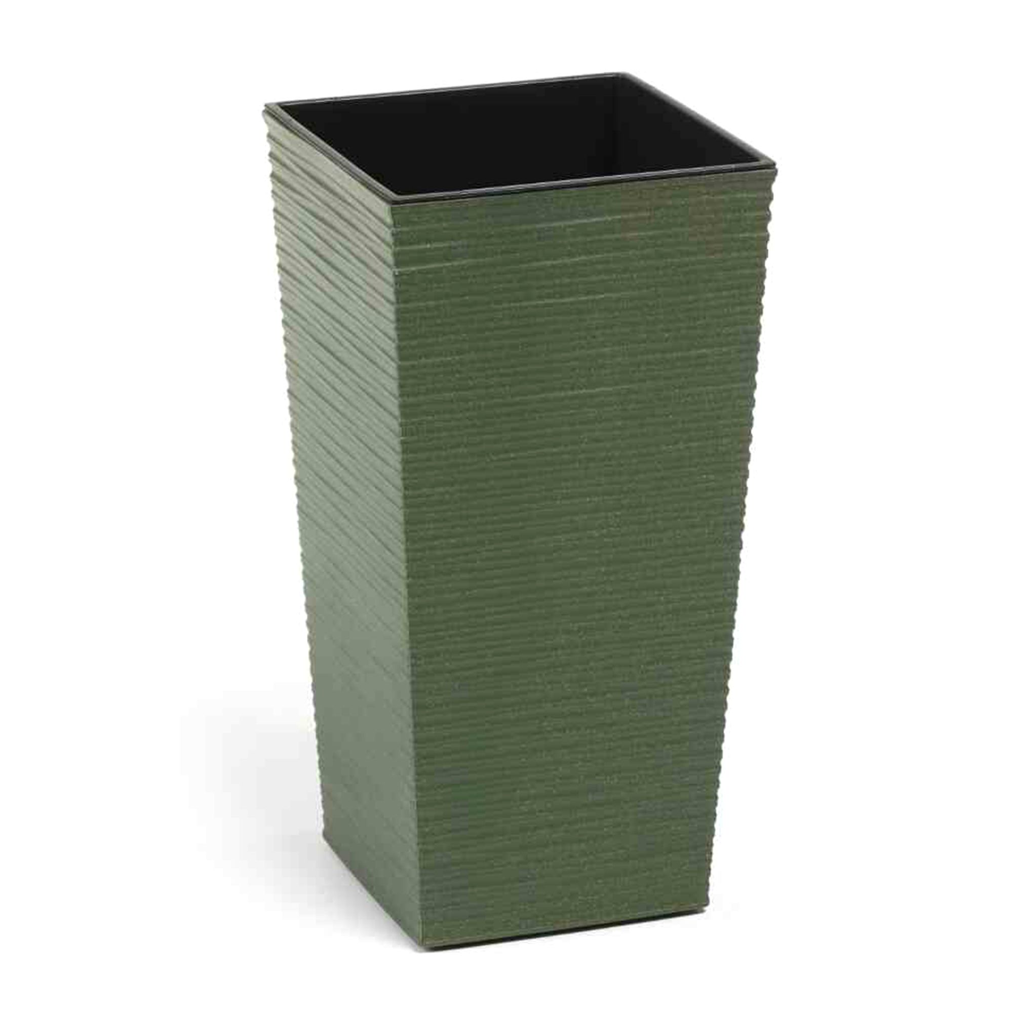 SIENA GARDEN Eco Pflanzgefäß Nizza Rillen-Optik ca. 30x30x57cm