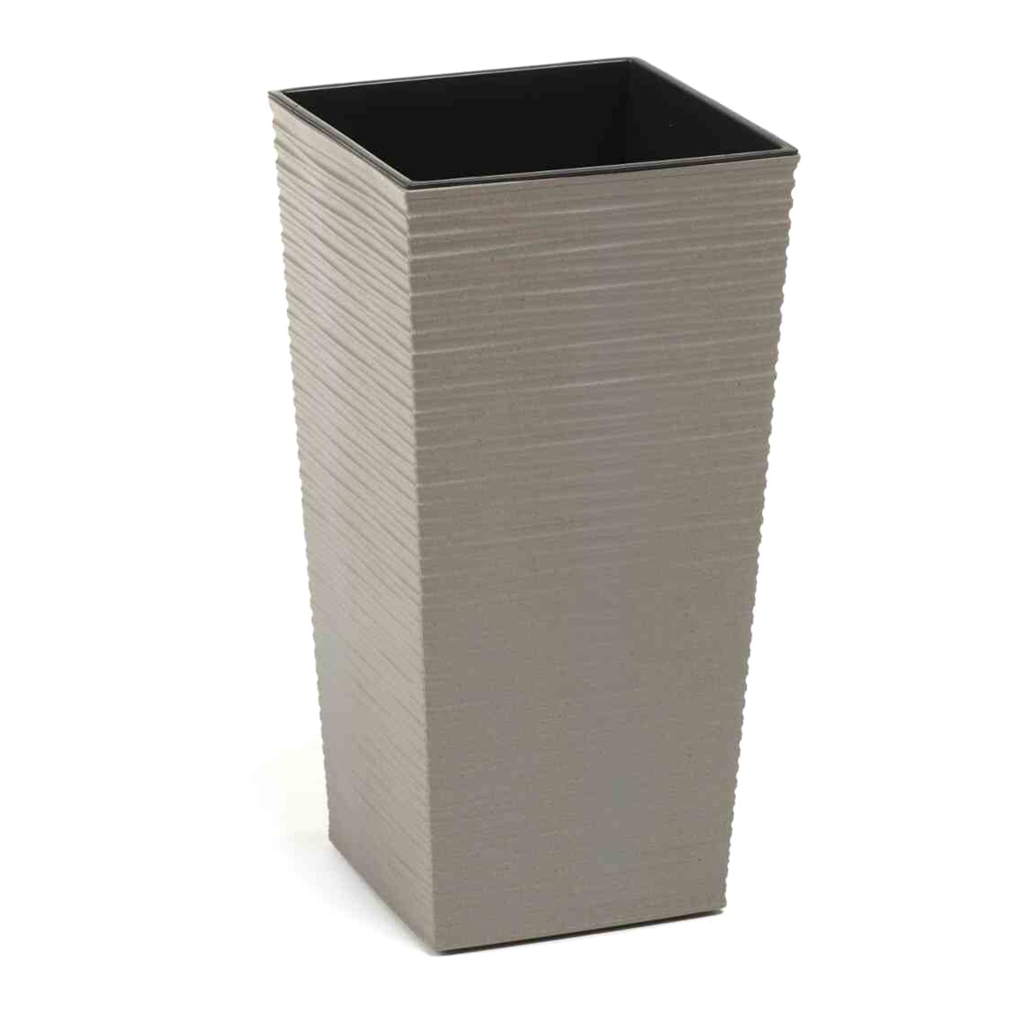 SIENA GARDEN Eco Pflanzgefäß Nizza Rillen-Optik ca. 30x30x57cm