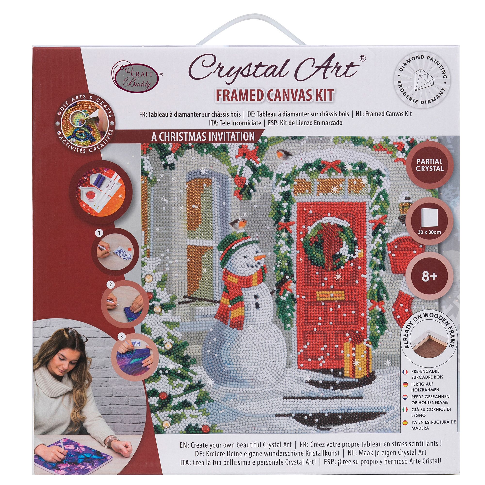 CRAFT BUDDY Diamond Painting Bild 30x30cm zum Nachlegen 8tlg. QVC.de