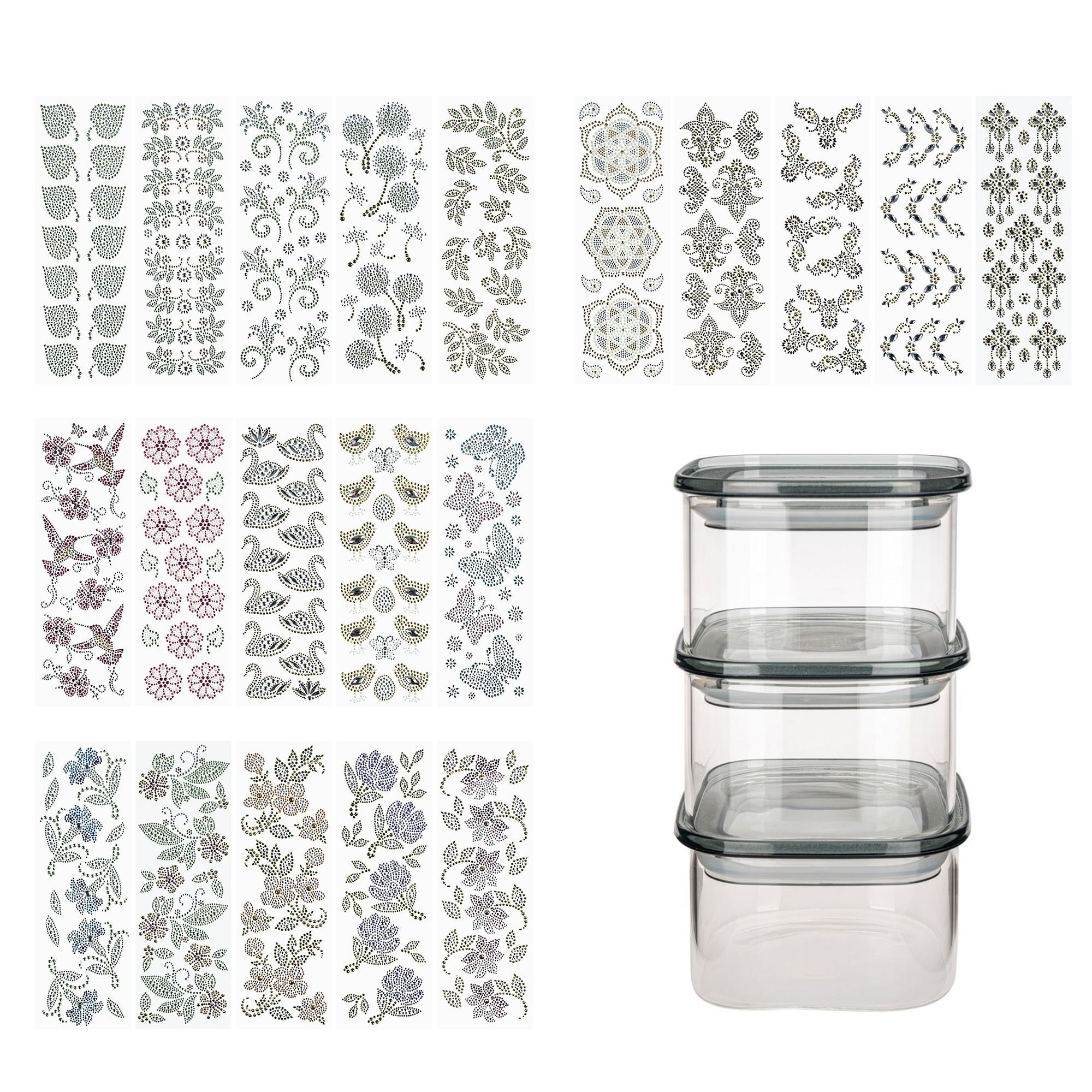 KARIN JITTENMEIER Club Artikel Kreativ-Set Strass-Ornamente 20tlg.