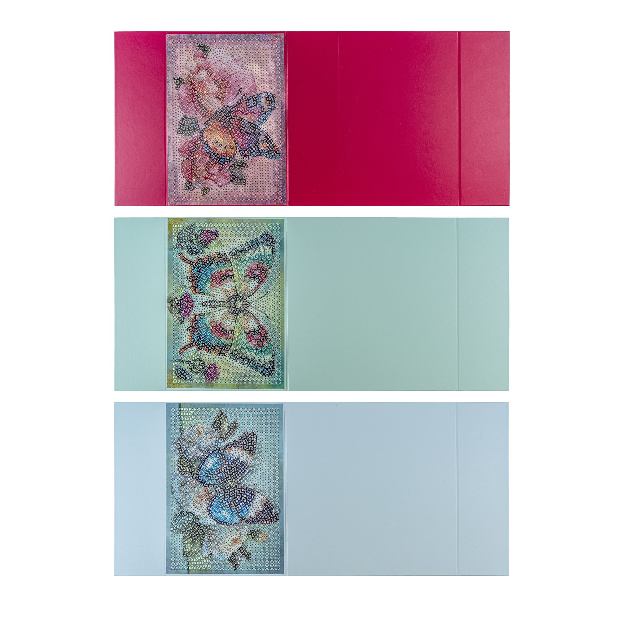 KARIN JITTENMEIER Diamond Painting-Set 3 Magnetboxen ca. 21,5x15x6,5cm 4tlg.
