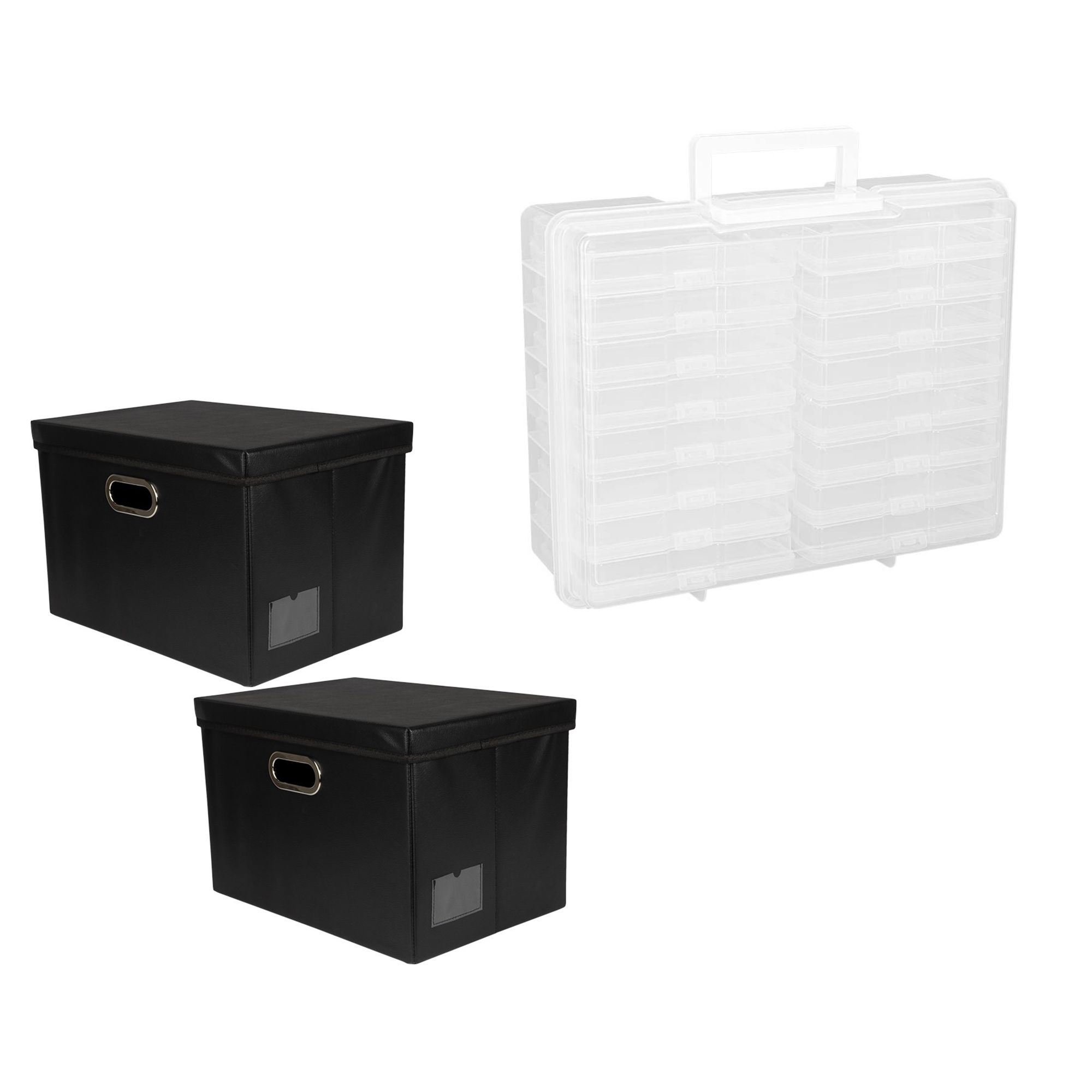 KARIN JITTENMEIER Aufbewahrungs-Set 2 Faltboxen & Sortierboxen 3tlg.
