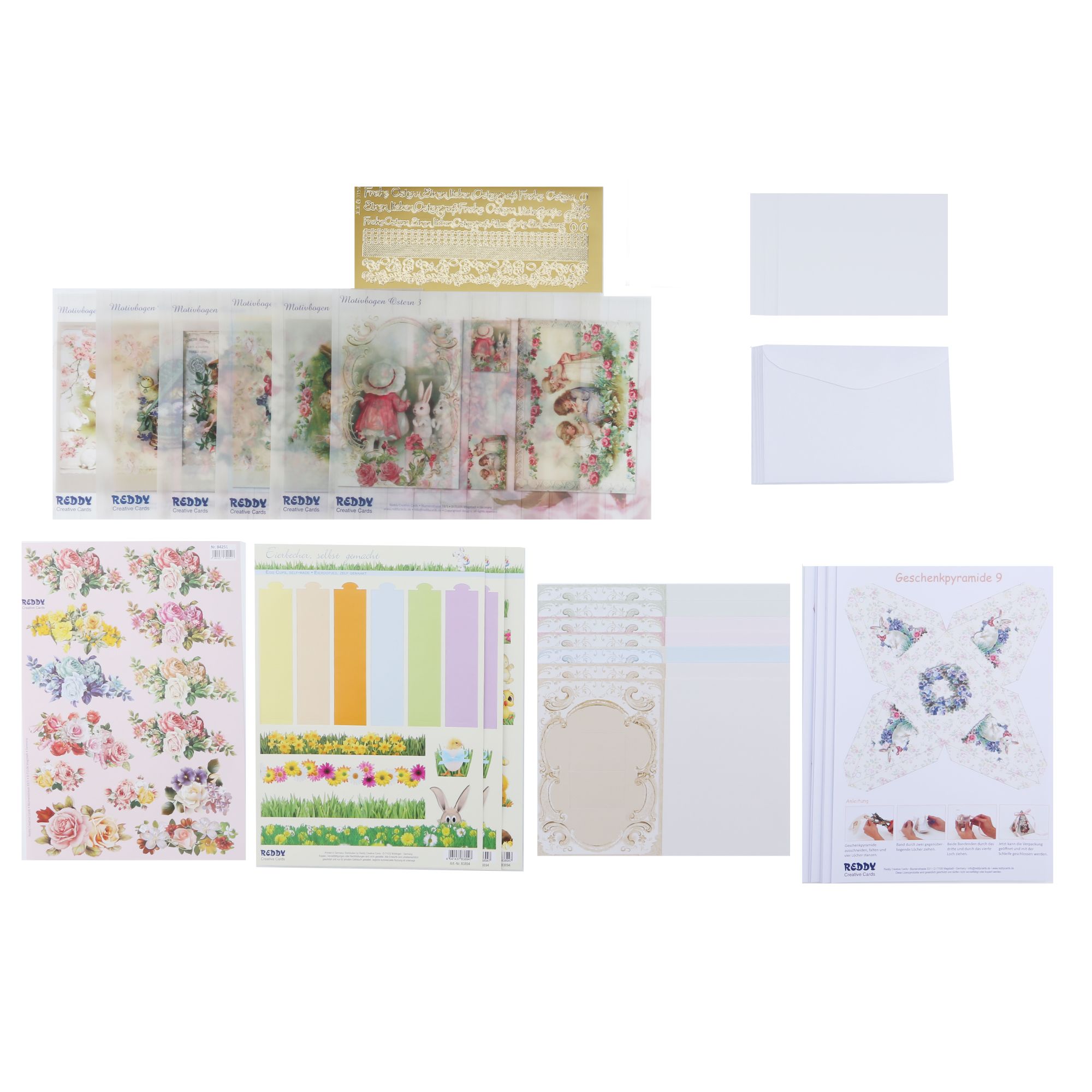 REDDY Grußkarten Ostern inkl. Stanzbogen 57tlg. - QVC.de