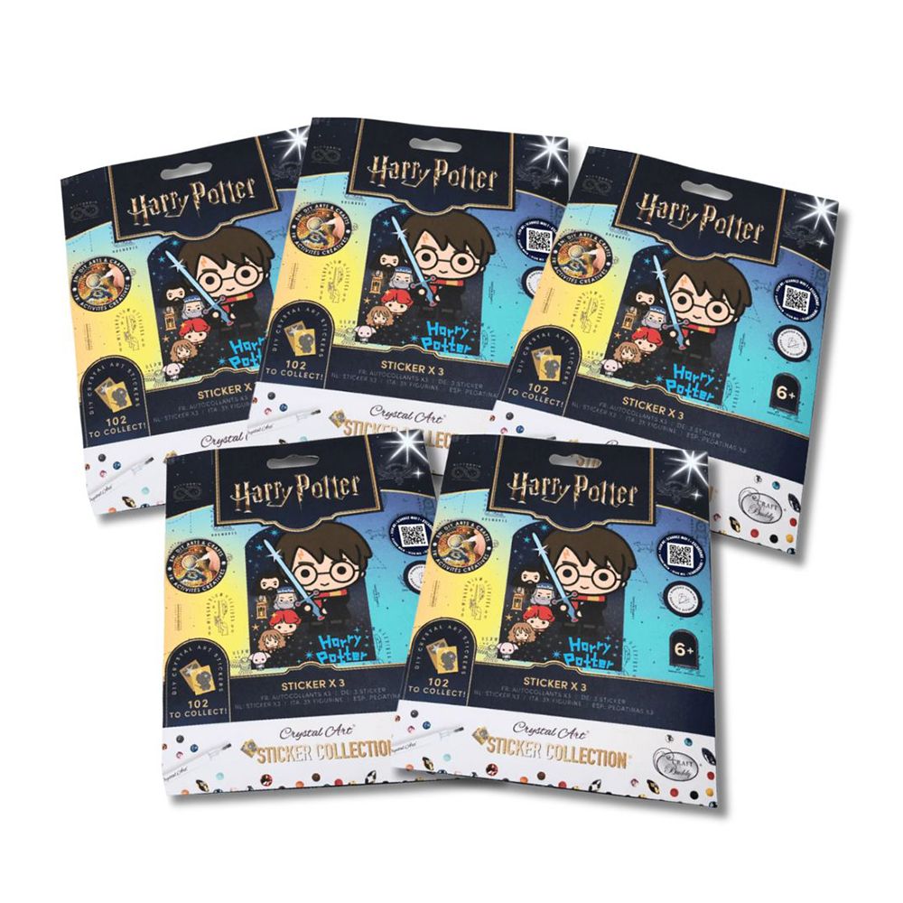 CRAFT BUDDY™ Diamond Painting Harry Potter Sticker verschiedene Motive 5tlg.