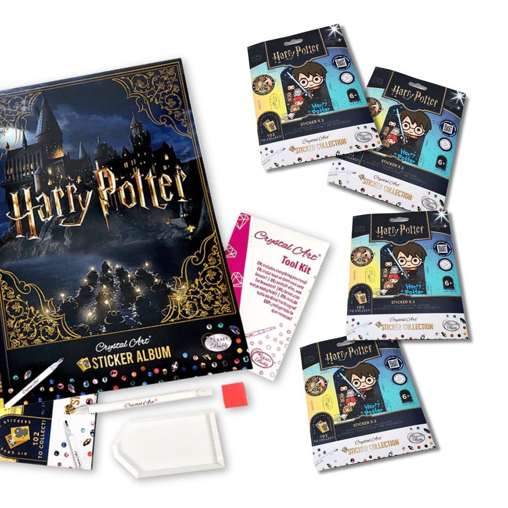 CRAFT BUDDY™ Diamond Painting Harry Potter Stickeralbum & Sticker, 9tlg.