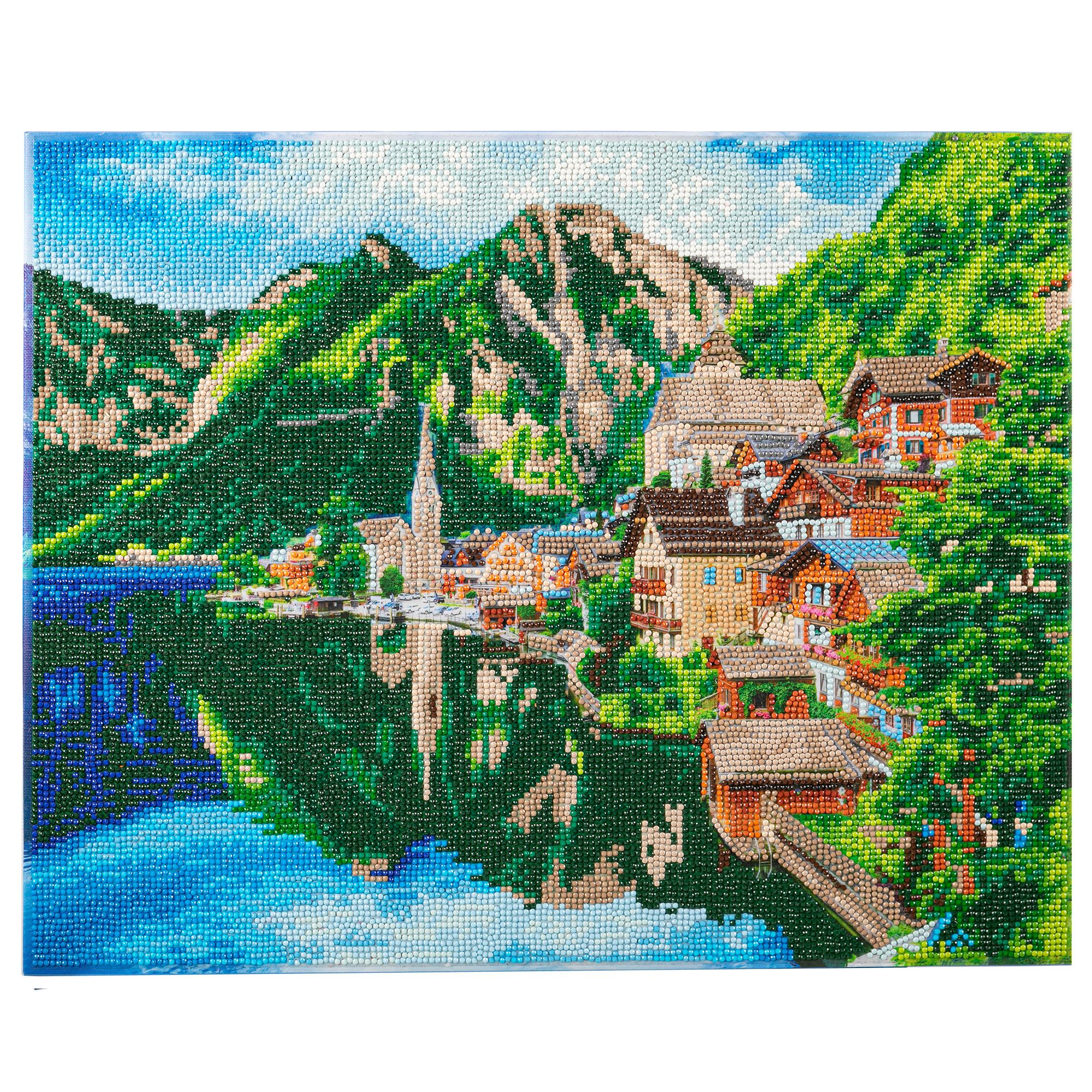 CRAFT BUDDY™ Diamond Painting Bild 40x50cm zum Nachlegen Bergdorf Am  See,8tlg. - QVC.de