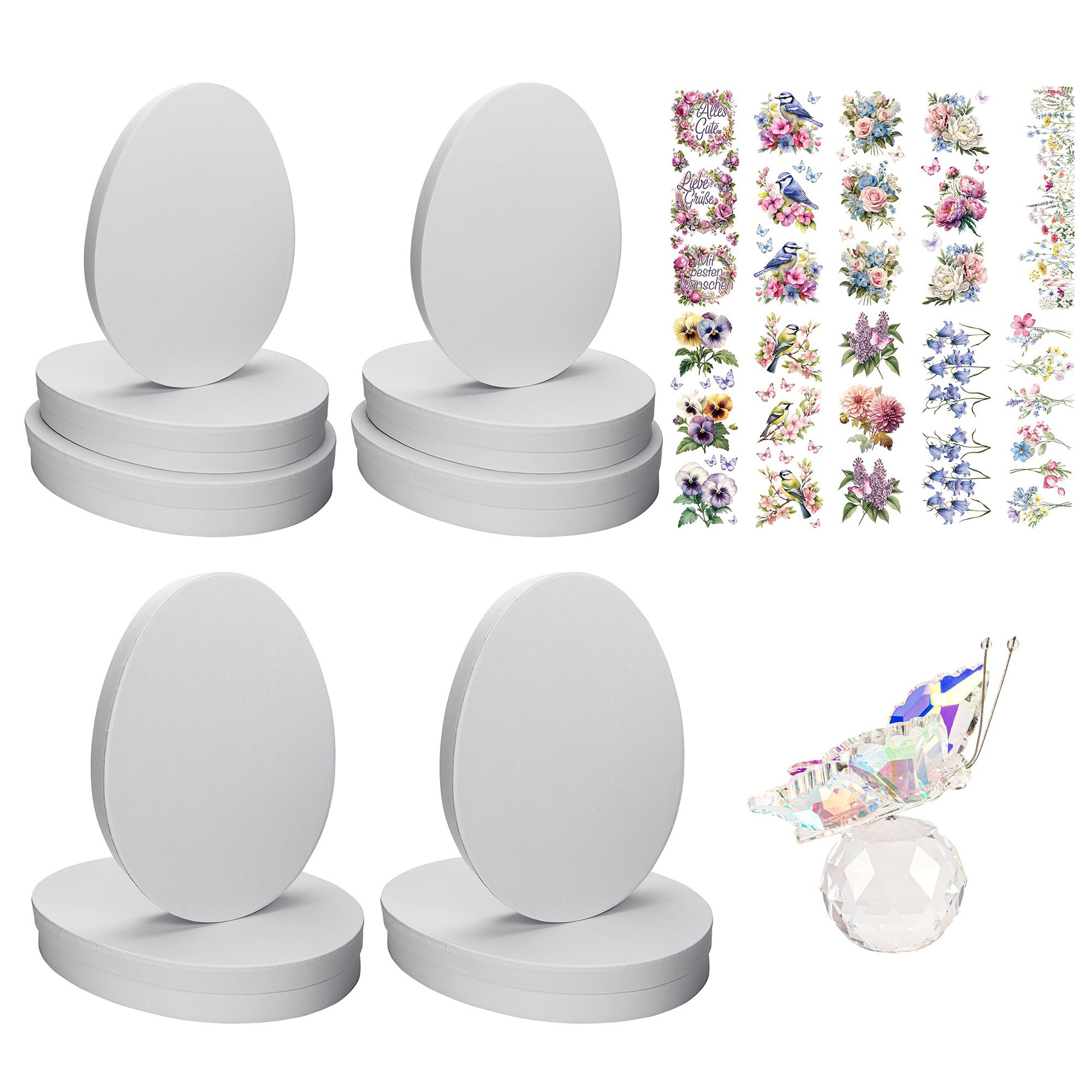 KARIN JITTENMEIER Club Artikel Geschenkboxen in Eiform 21tlg.