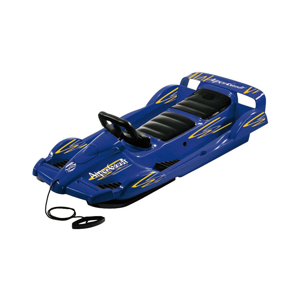 ALPENGAUDI Schlitten Alpen Double Race blau für 2 Personen