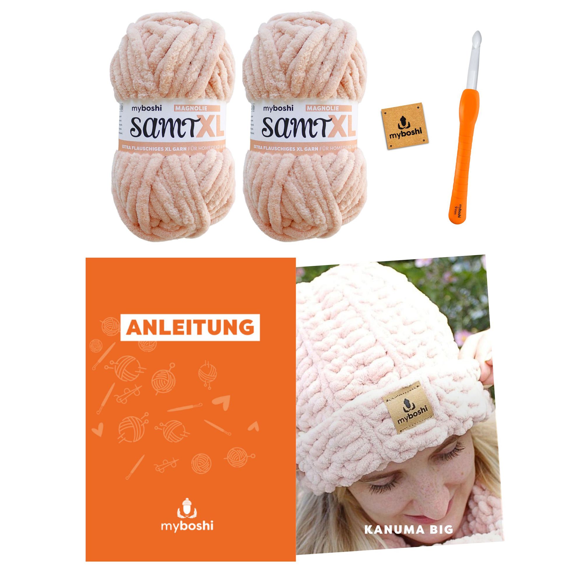 myboshi Häkel-Set Mütze Kanuma Big inkl. Nadel 4tlg.