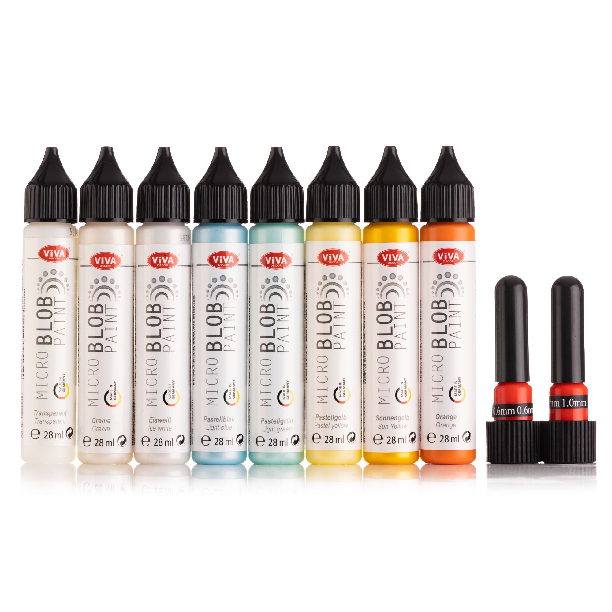 VIVA DECOR Kreativfarben-Set Micro Blobbing verschiedene Farben 10tlg.