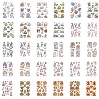 KARIN JITTENMEIER Sticker-Set Reliefsticker rund ums Jahr 30tlg.