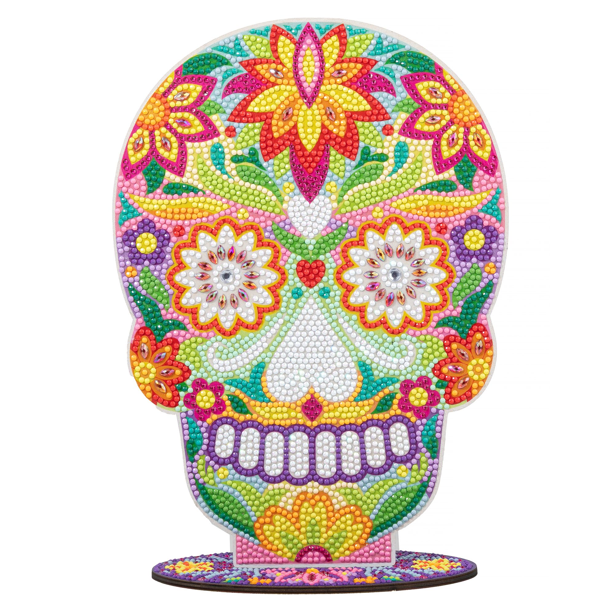 CRAFT BUDDY™ Diamond Painting-Set Totenkopf ca. 20x28cm 6tlg.