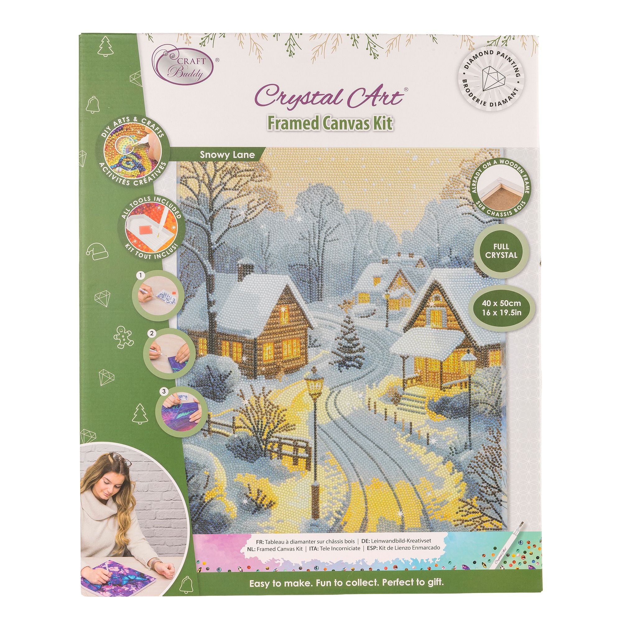 CRAFT BUDDY™ Diamond Painting Bild 40x50cm auf Keilrahmen 5tlg.