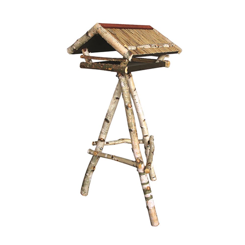 SIENA GARDEN Vogelhaus EMIL Birkenholz mit Ständer