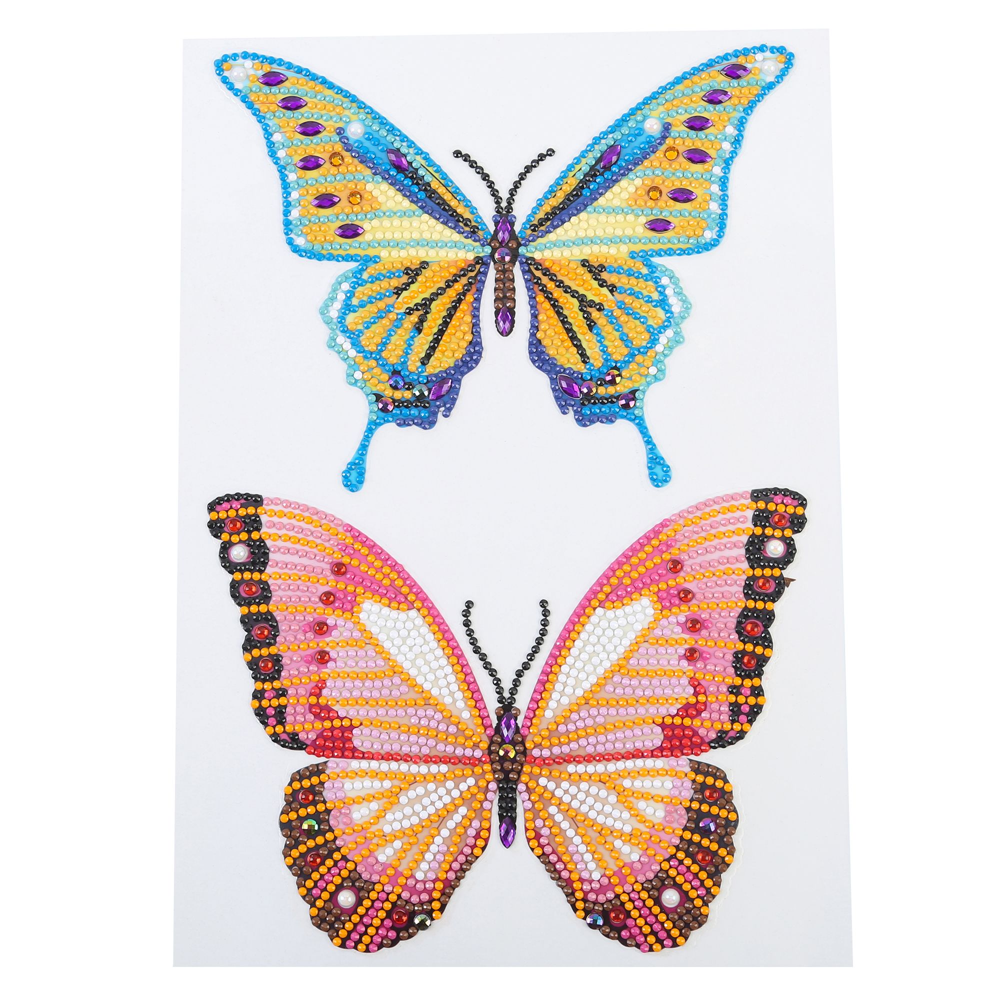 CRAFT BUDDY Diamond Painting Sticker zum Nachlegen Schmetterlinge,15tlg