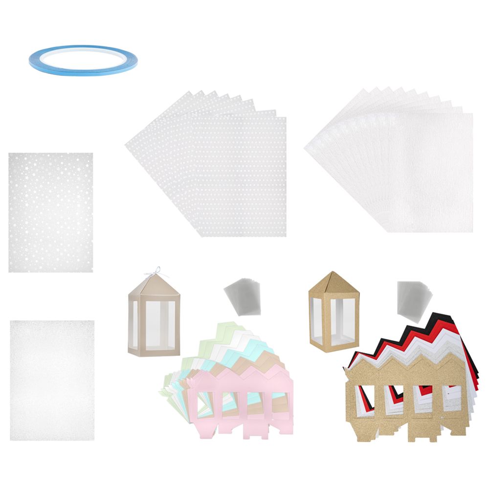 KARIN JITTENMEIER Kreativ-Set Faltboxen Laternen & Lichteffektfolien 141tlg.