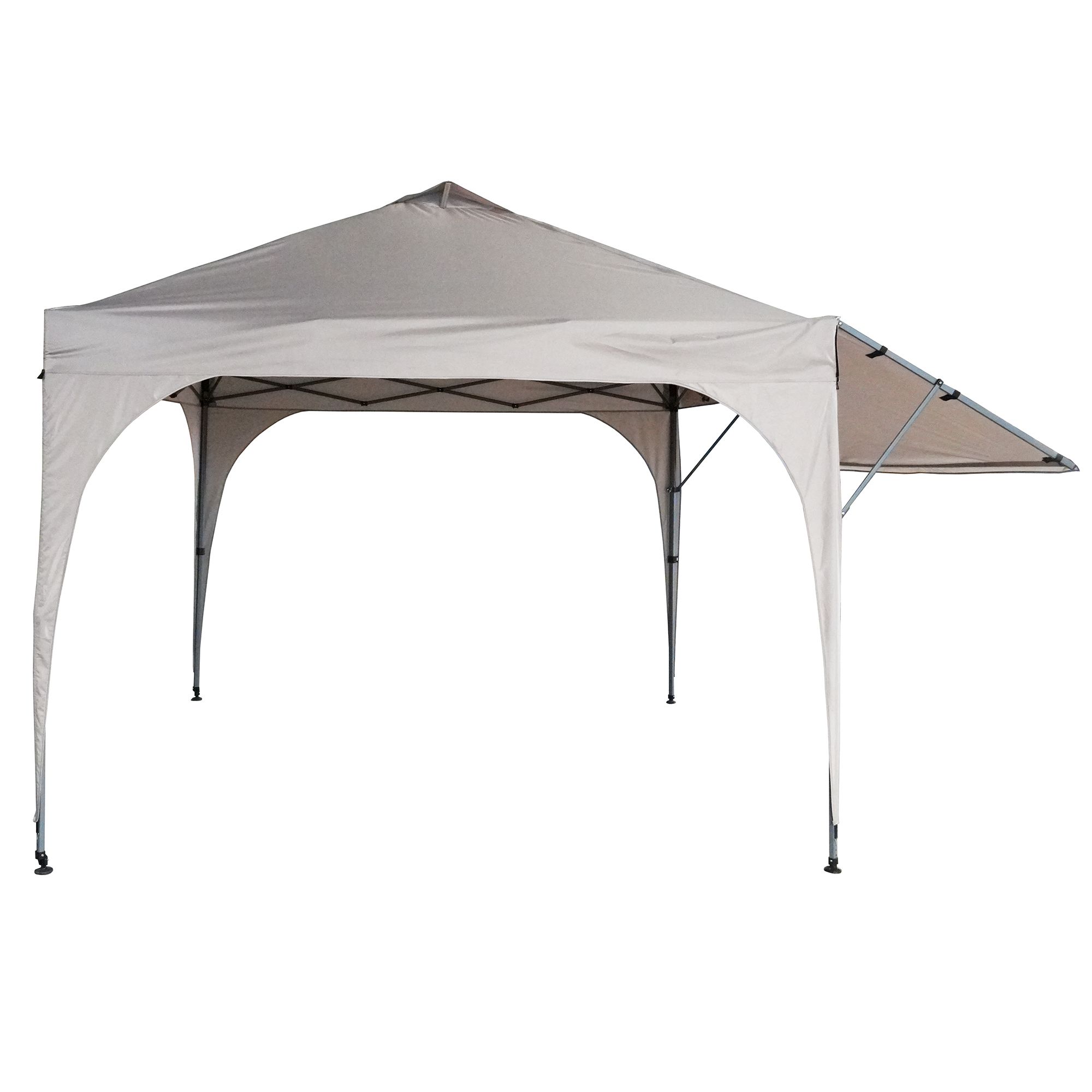 GREEN LOUNGE Push-up-Faltpavillon mit Markise, inkl. Transporthülle mit Rollen, UV-Schutz 80+