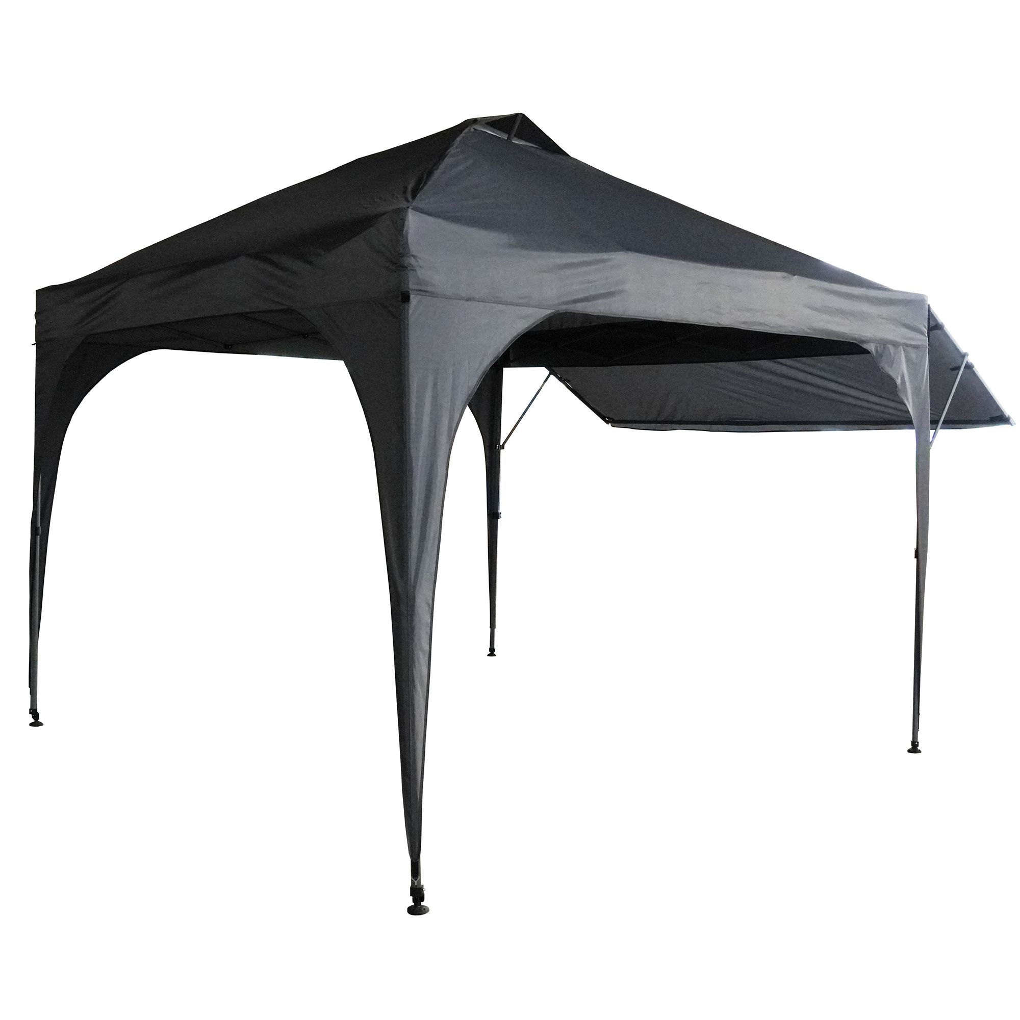 GREEN LOUNGE Push-up-Faltpavillon mit Markise, inkl. Transporthülle mit Rollen, UV-Schutz 80+