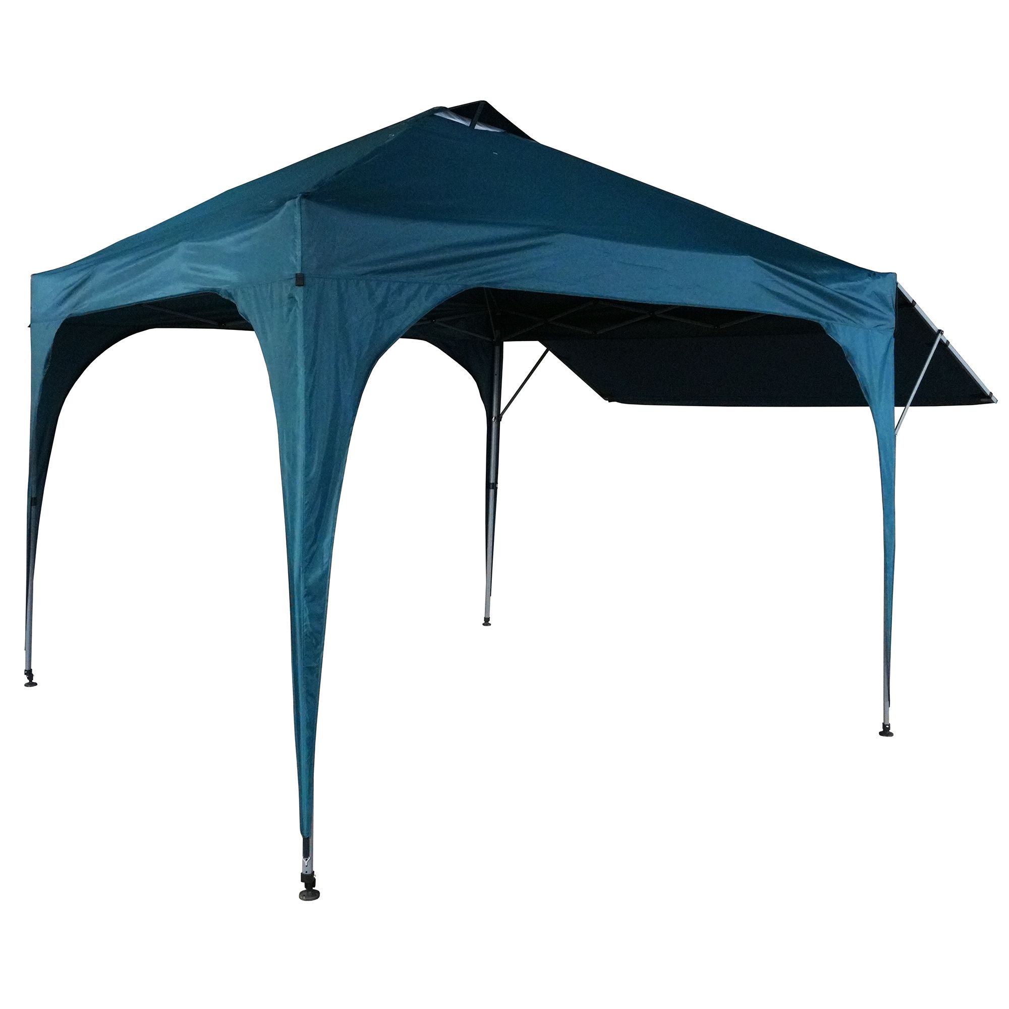 GREEN LOUNGE Push-up-Faltpavillon mit Markise, inkl. Transporthülle mit Rollen, UV-Schutz 80+