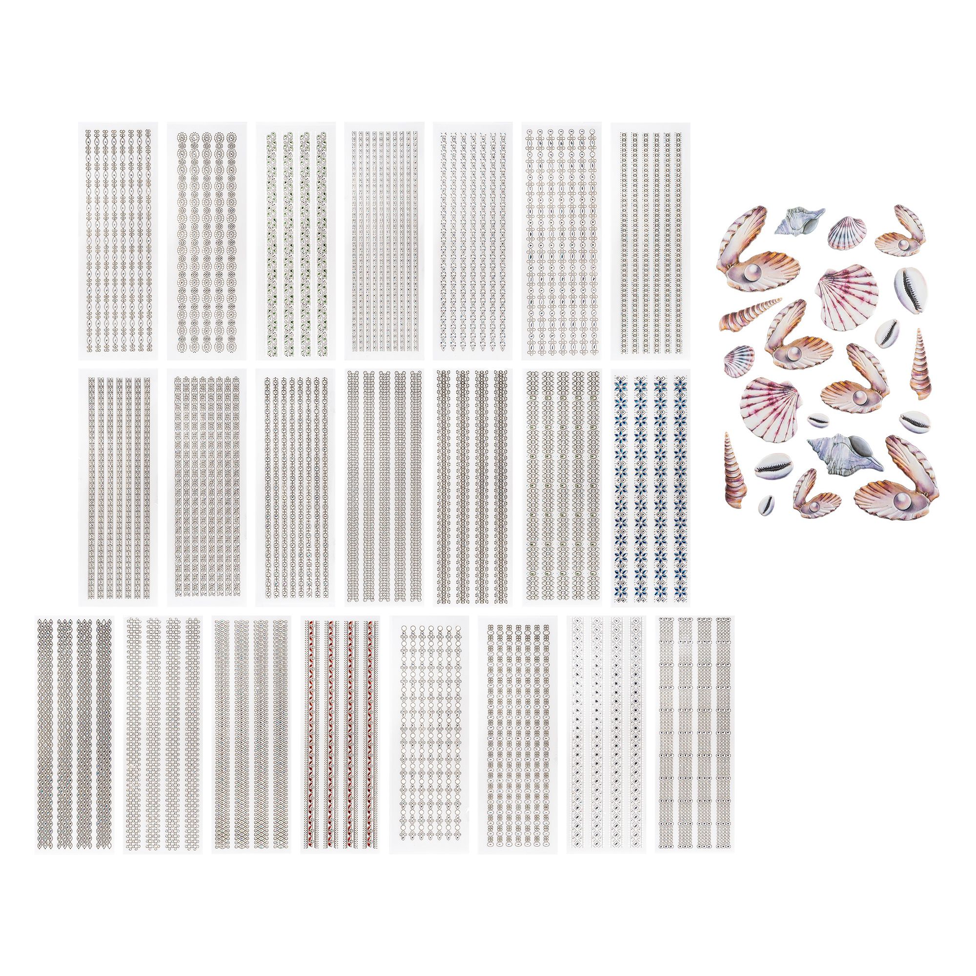 KARIN JITTENMEIER Club Artikel Kreativ-Set Strass-Bordüren 22tlg.