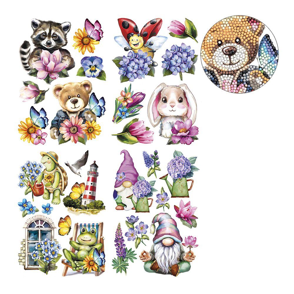 KARIN JITTENMEIER Club Artikel Diamond Painting Sticker-Set 16tlg. - QVC.de