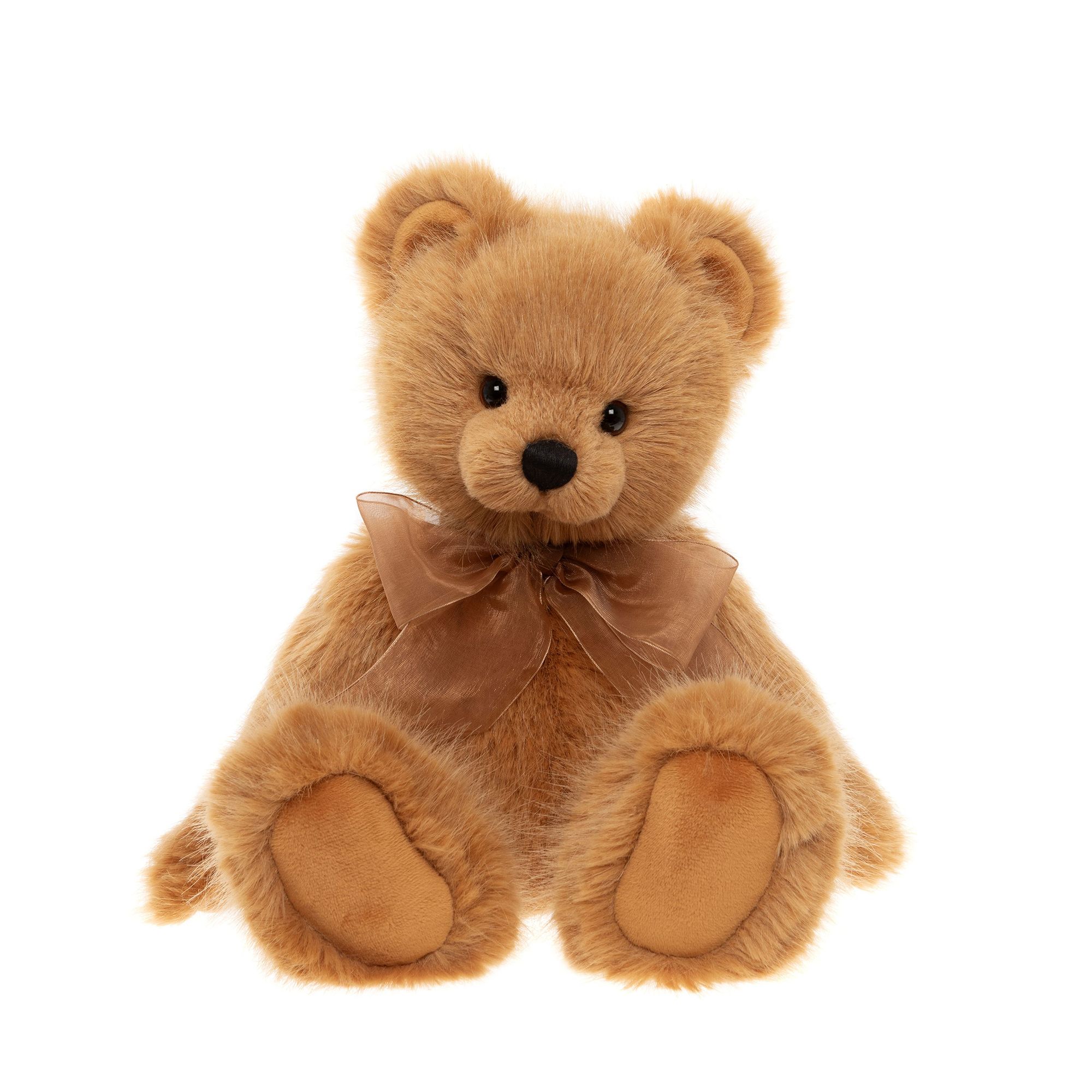 CHARLIE BEARS® Plüschbär Acer mit Schleife Höhe ca. 37cm