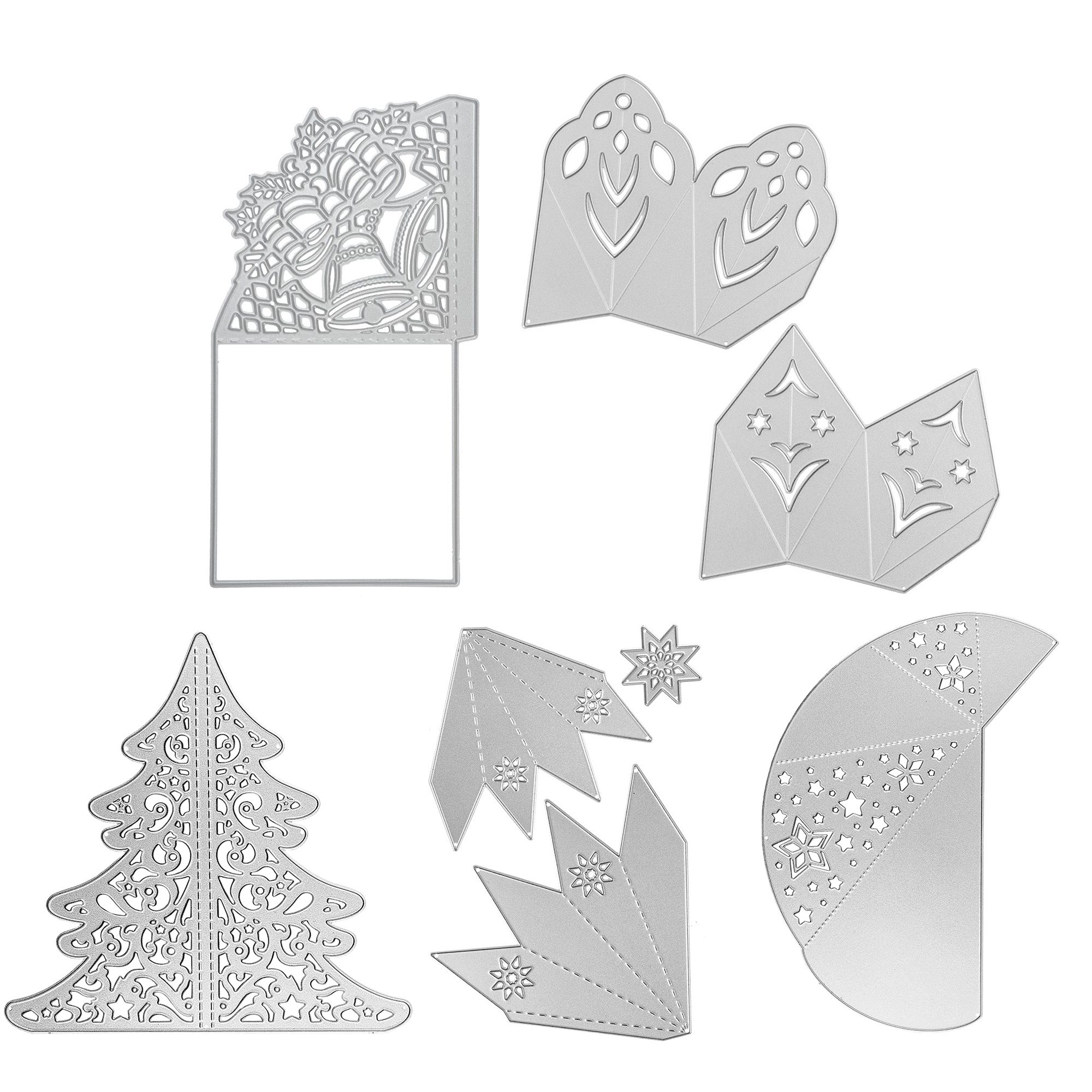 KARIN JITTENMEIER Schablonen-Set Stanzschablonen Faltornamente 28tlg.