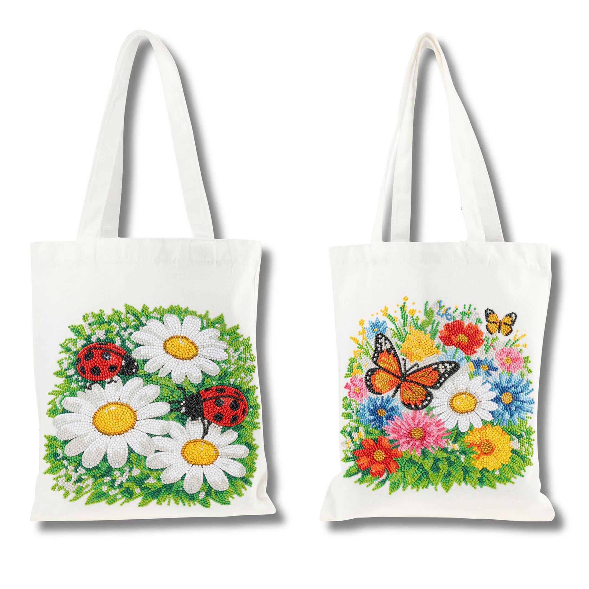 CRAFT BUDDY™ Diamond Painting 2 Henkeltaschen ca. 30x35cm 7tlg.