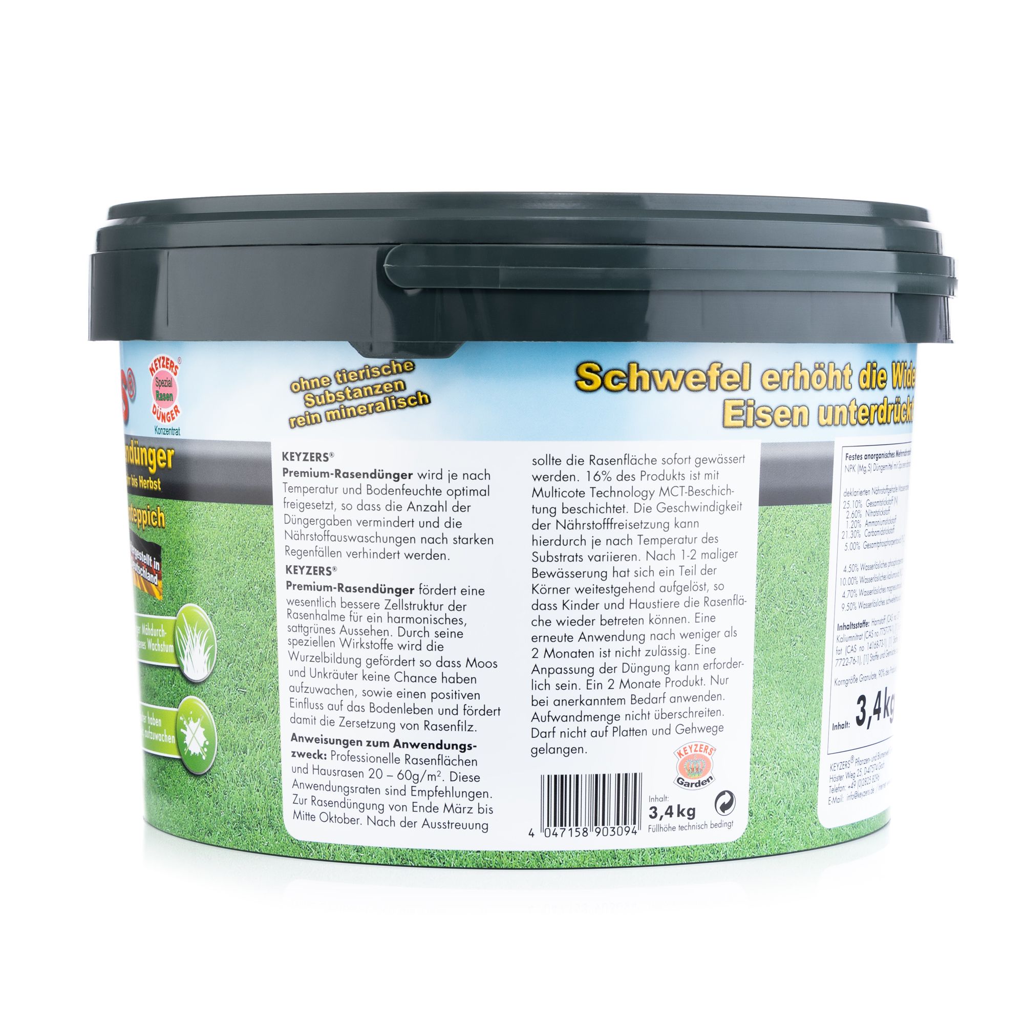 KEYZERS Premium-Rasendnger neue FORMEL 3,4kg fr 135m - QVC.de