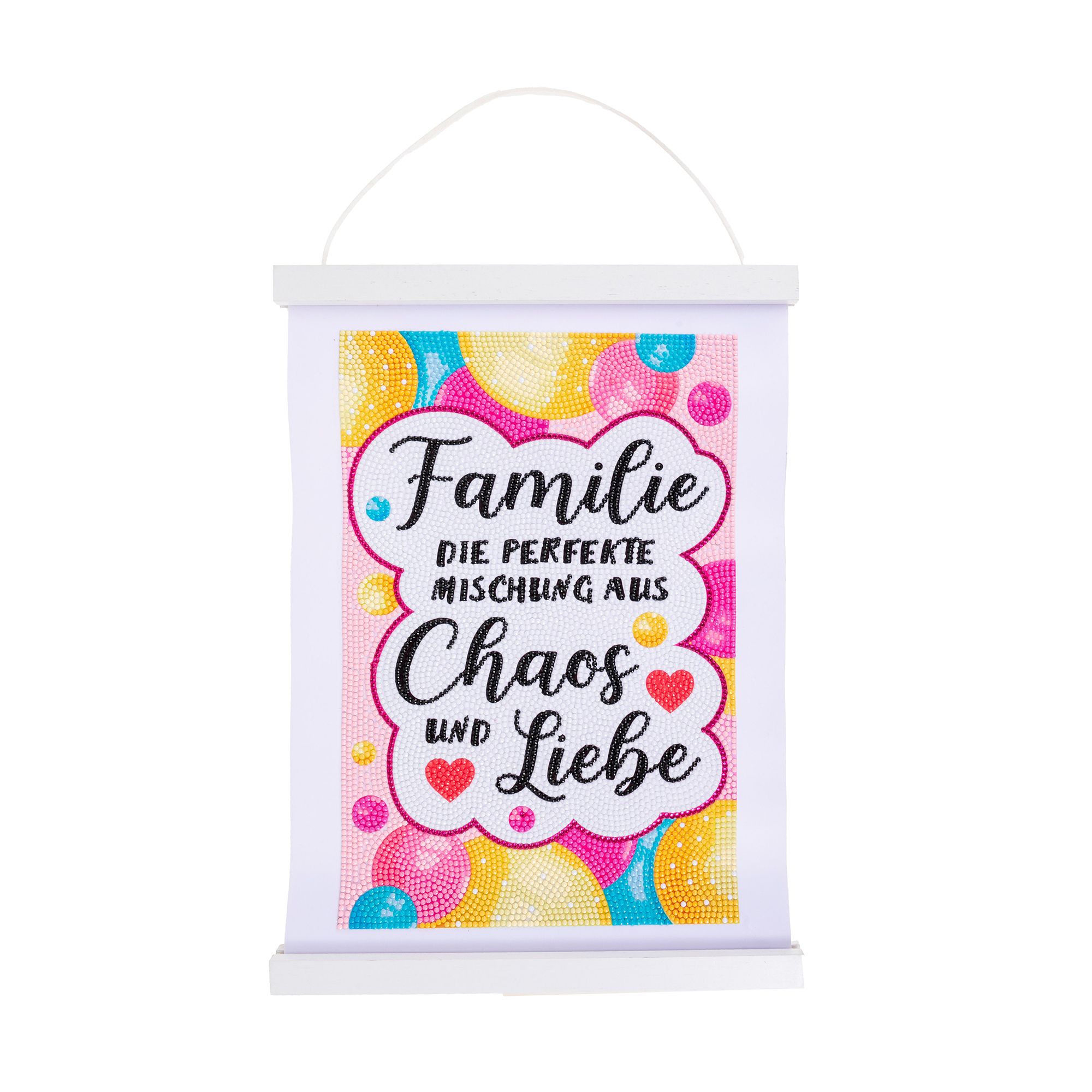 CRAFT BUDDY&trade; Diamond Painting Bild 30x20cm mit Schriftzug 6tlg.