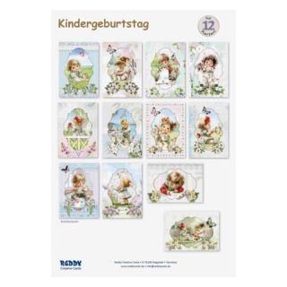 REDDY Grußkarten-Set Kindergeburtstag inkl. Stanzbogen 34tlg.