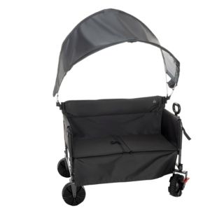 GREEN LOUNGE Bollerwagen mit Dach & Bremsen multifunktional ca. 99x49x64/107cm