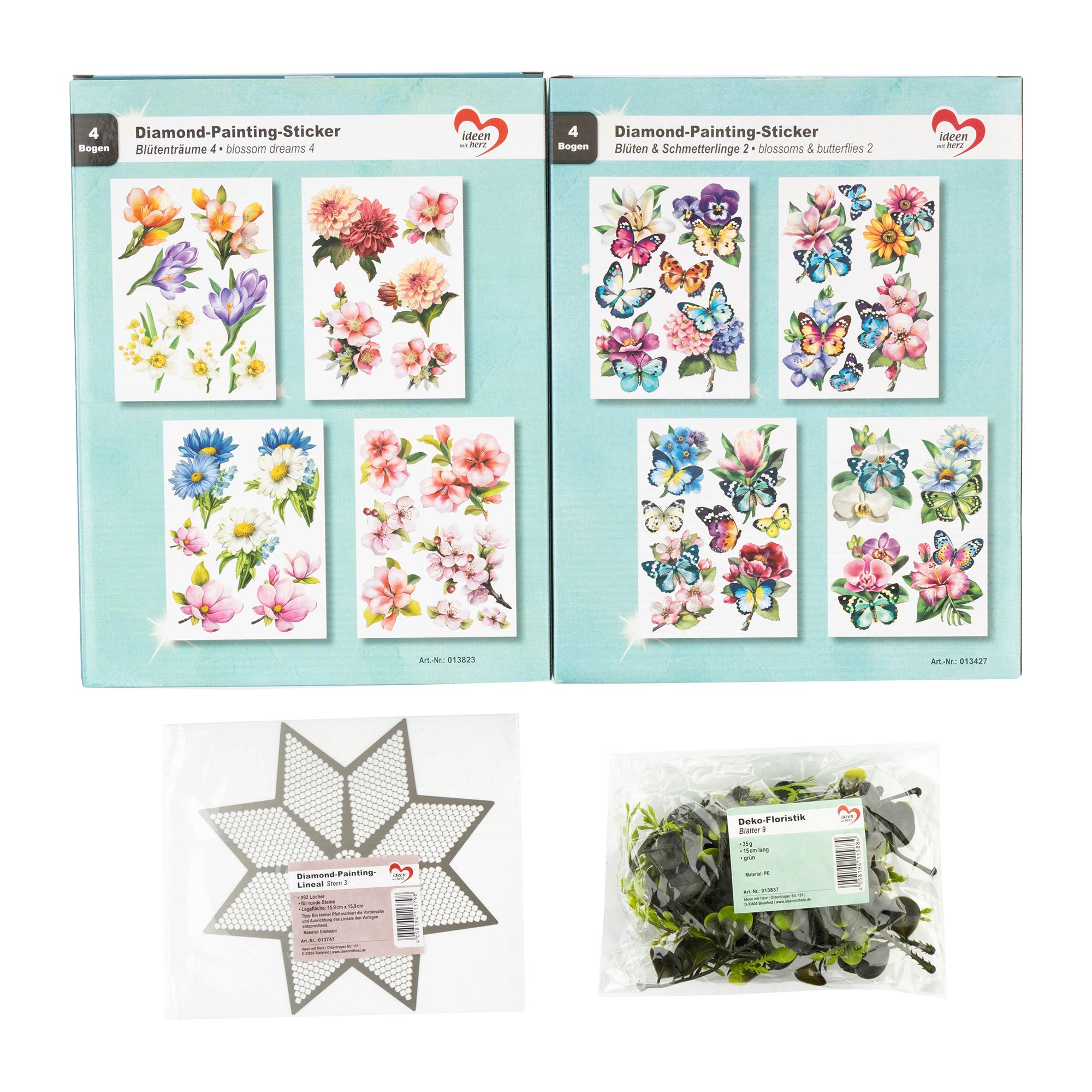 KARIN JITTENMEIER Club Artikel Diamond Painting Sticker-Set 17tlg. - QVC.de