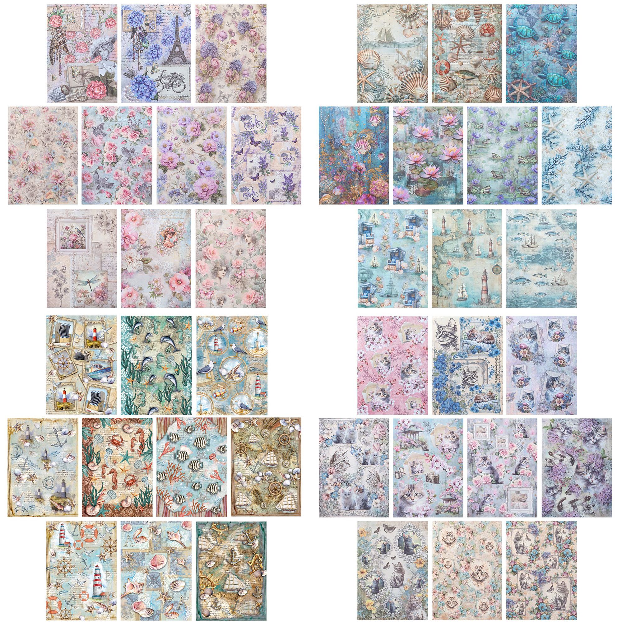 KARIN JITTENMEIER Kreativ-Set Stoffe selbstklebend versch. Designs 40tlg.