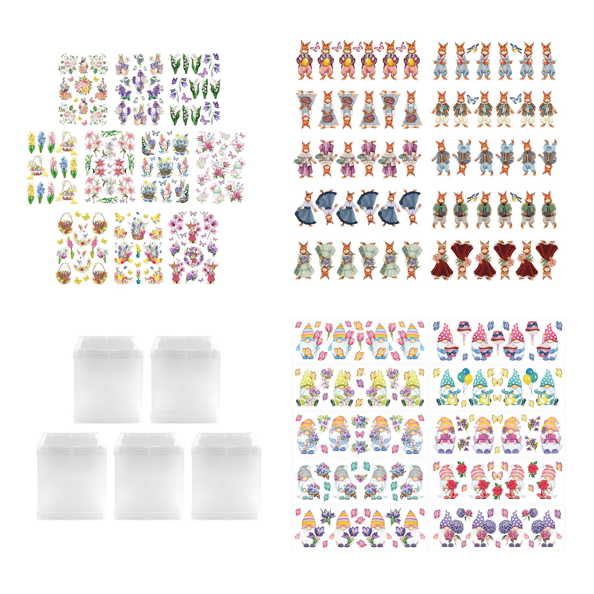 KARIN JITTENMEIER Sticker-Set Transparentsticker & Tischlaternen 35tlg ...