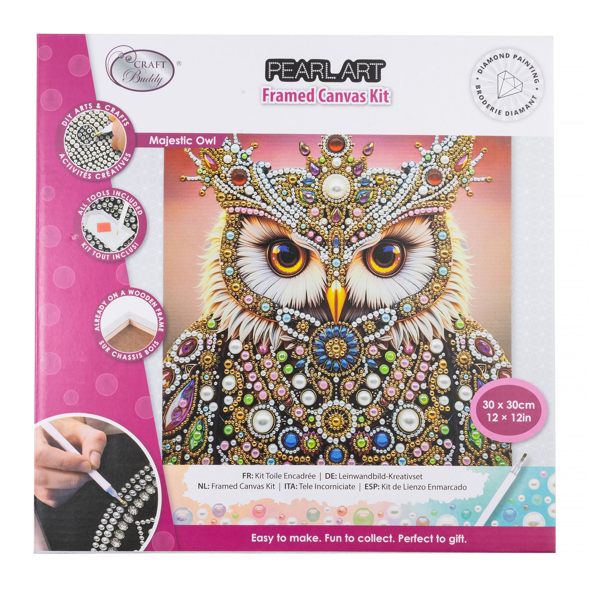 CRAFT BUDDY™ Diamond Painting Bild 30x30cm zum Nachlegen 5tlg.