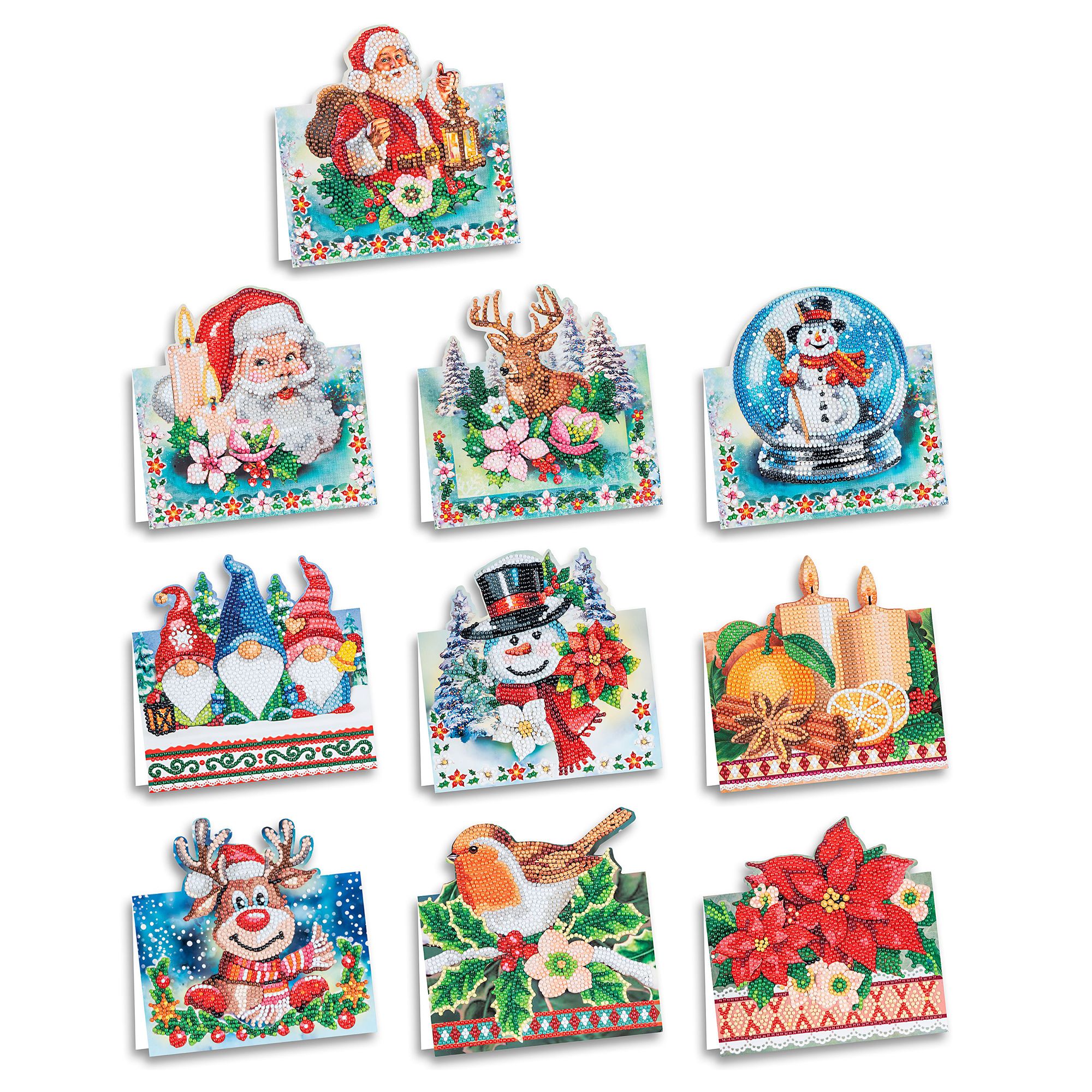 KARIN JITTENMEIER Diamond Painting-Set Aufstellkarten versch. Motive 60tlg.