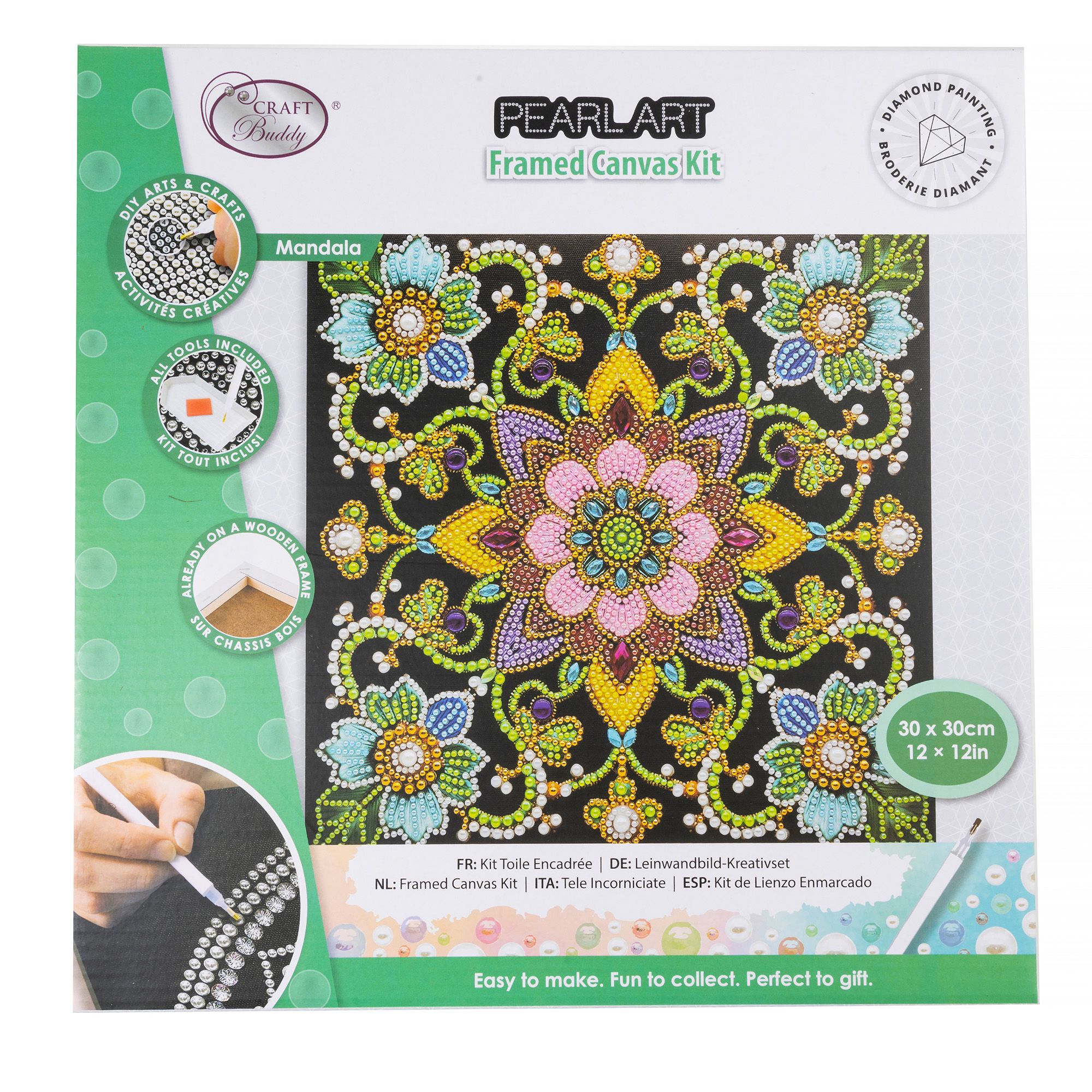 CRAFT BUDDY™ Diamond Painting Bild 30x30cm zum Nachlegen 5tlg.