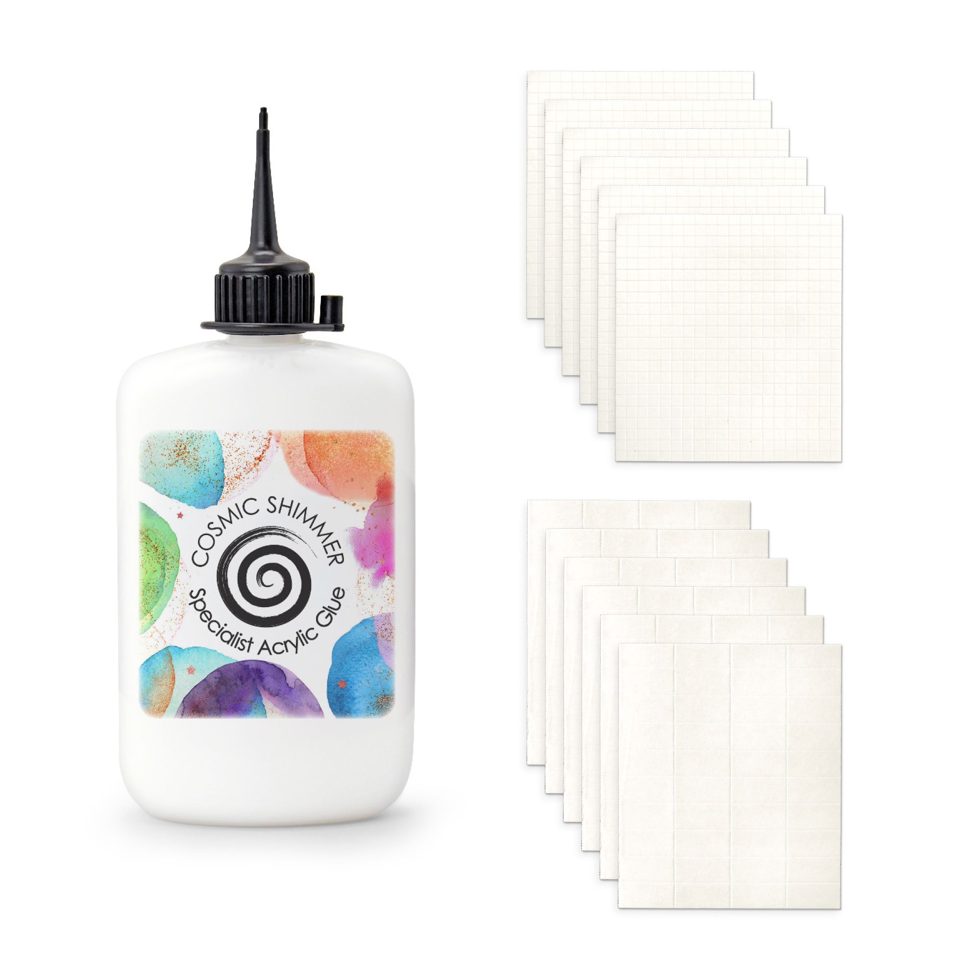 KATY SUE Klebe-Set Klebepads & Acrylkleber 13tlg.