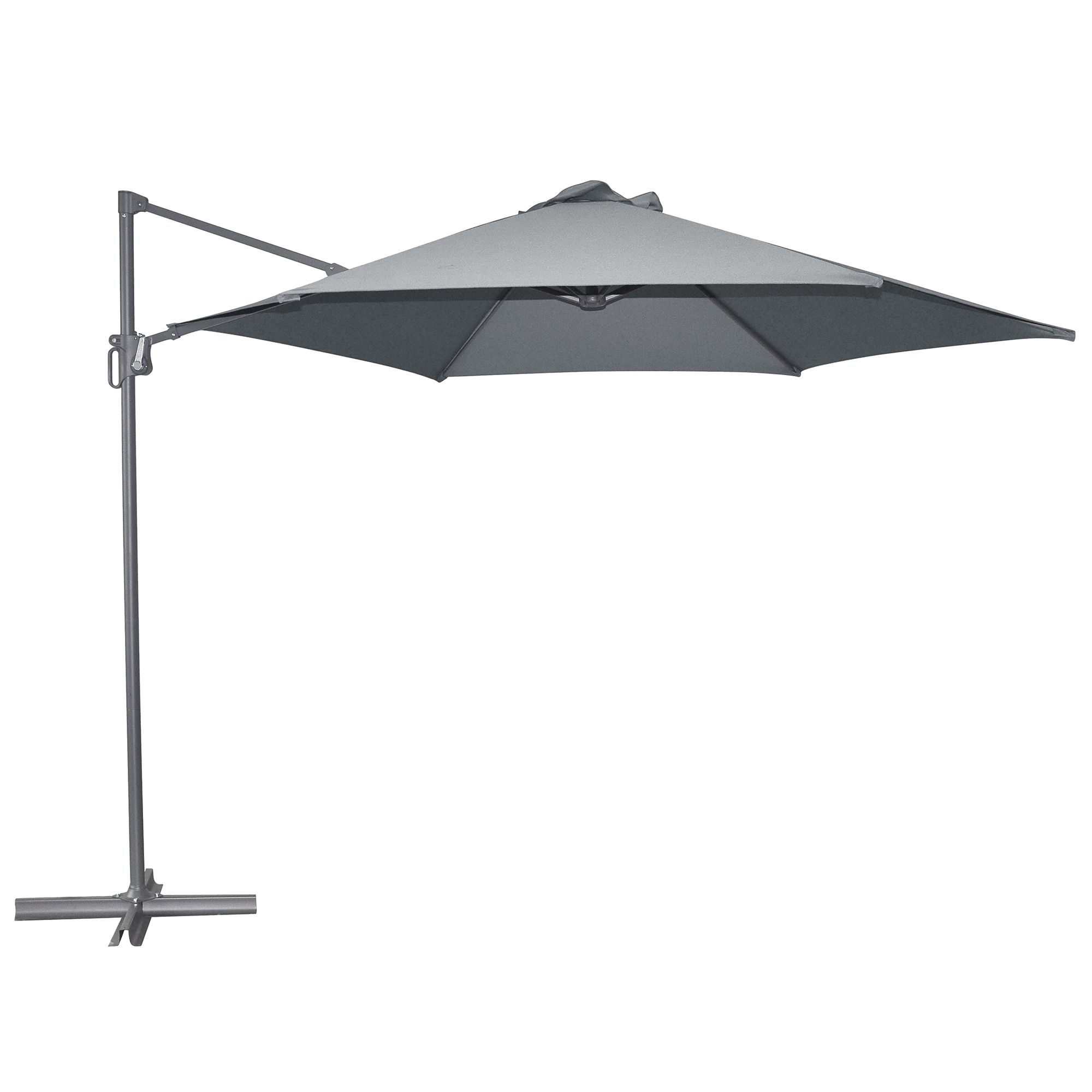 GREEN LOUNGE Ampelschirm mit stabilem Kreuzfuß inkl. Schutzhülle UV80+, Ø 3,1m